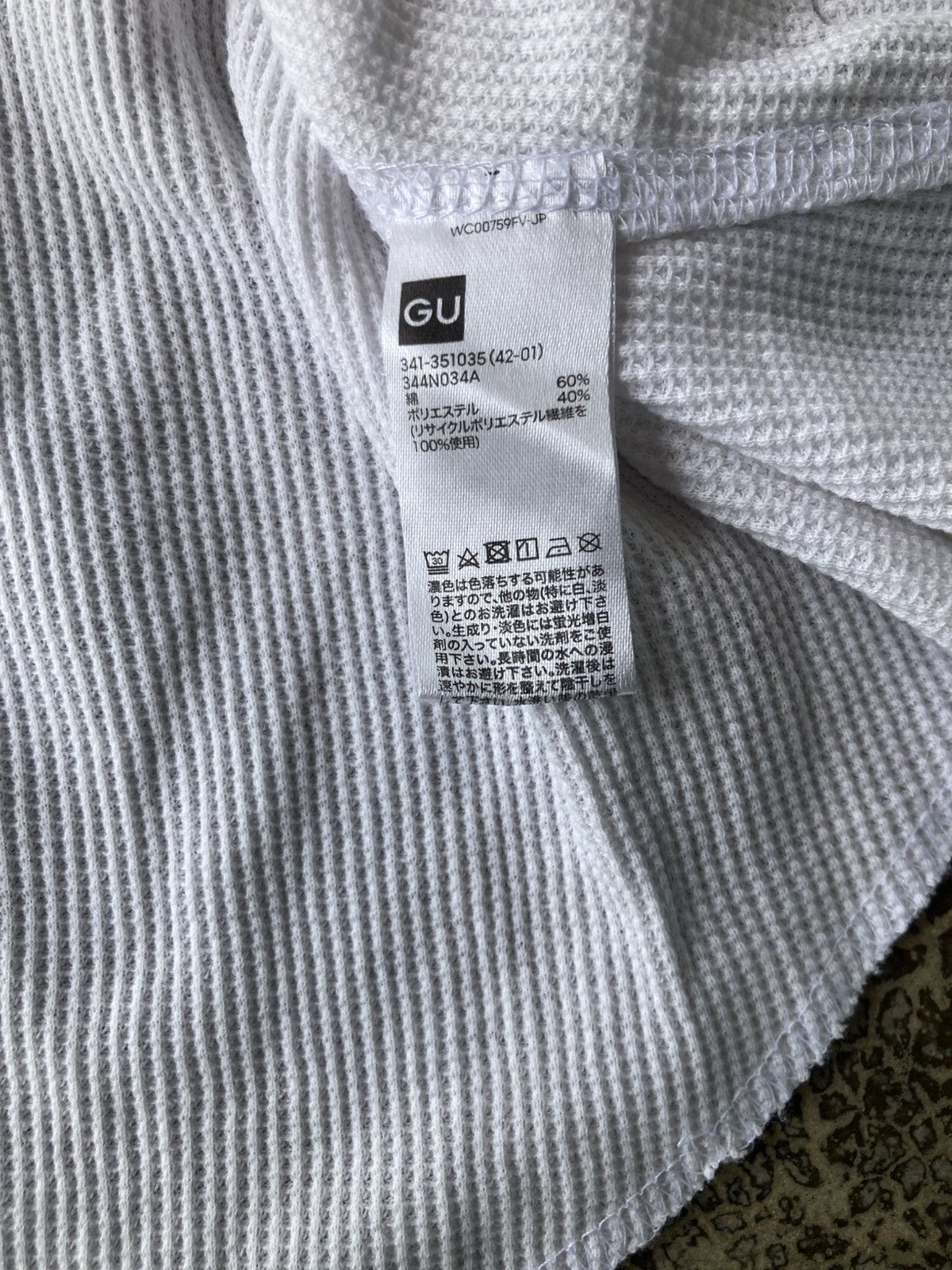 GU × Undercover Undercover x GU Double Sleeve Waffle T-Shirt Size US L / EU 52-54 / 3 - 11 Thumbnail