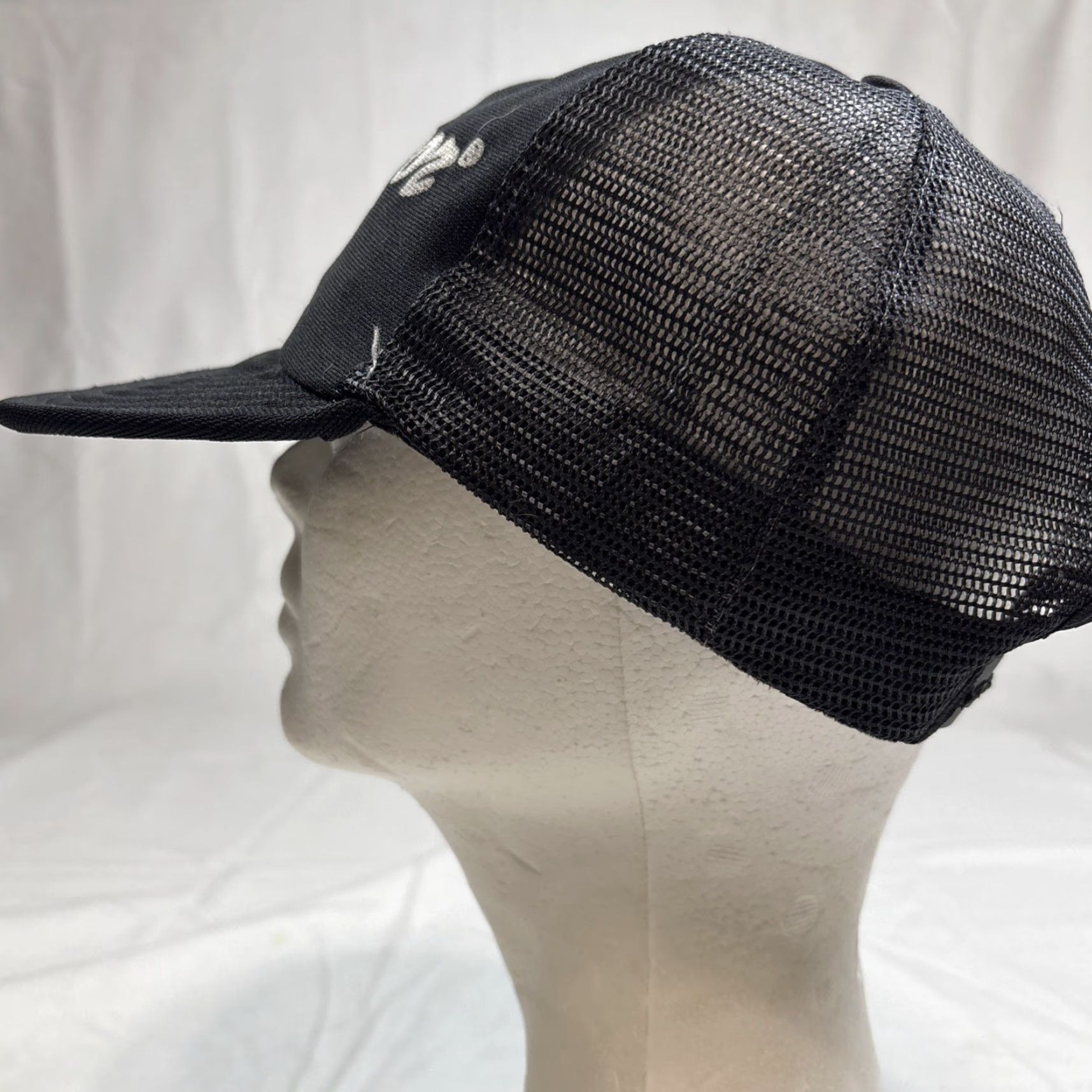 Vintage VINTAGE MacGregor Black Trucker Hat Snap-Back Men One Size Black Size ONE SIZE - 6 Thumbnail