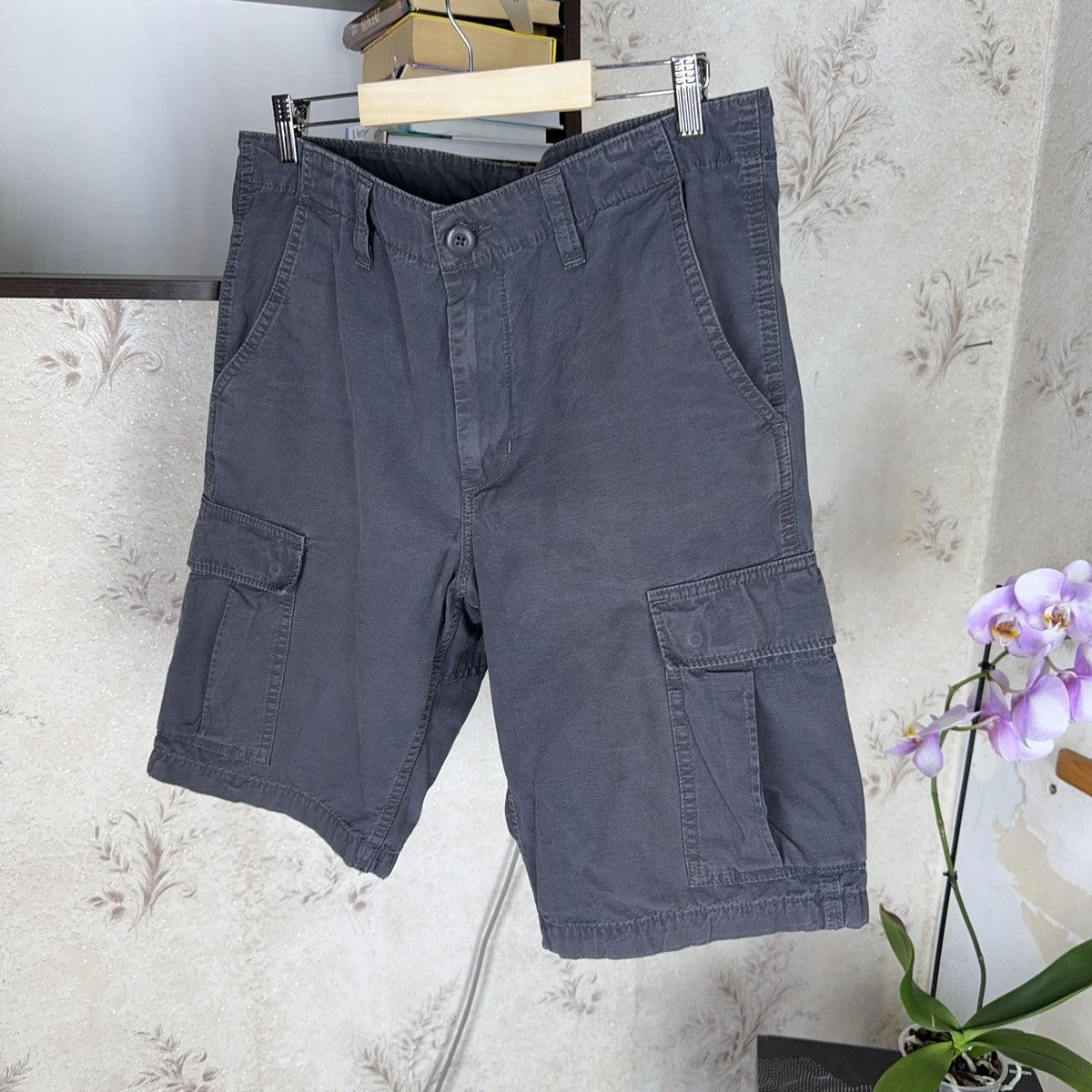 Carhartt × Carhartt Wip × Vintage 💥Vintage Carhartt WIP Baggy Regular Cargo Bermuda Shorts 90s Size US 34 / EU 50 - 10 Thumbnail