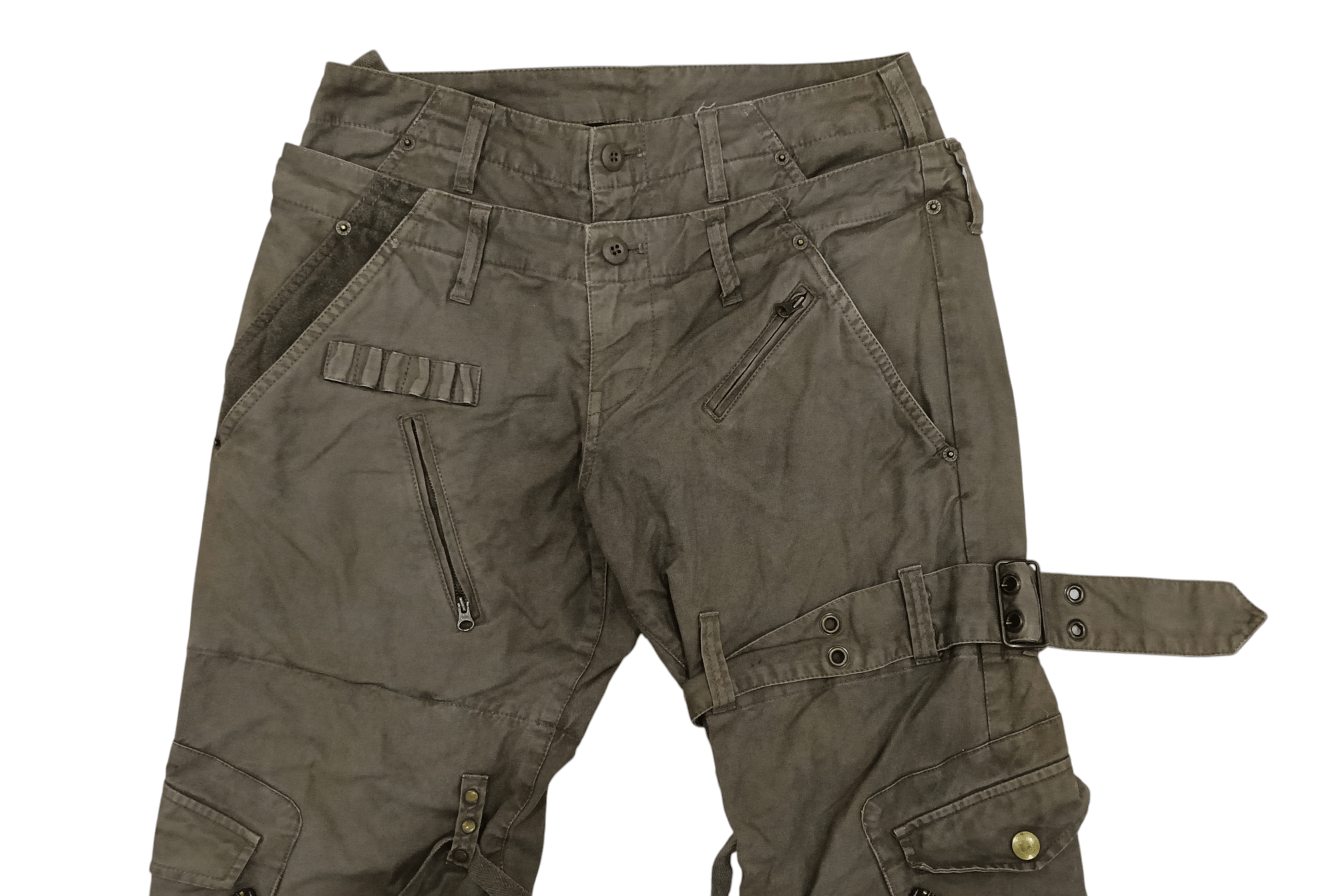 PPFM PPFM Double Waist Bondage Trousers (S317) Waist 30 Size US 30 / EU 46 - 2 Thumbnail
