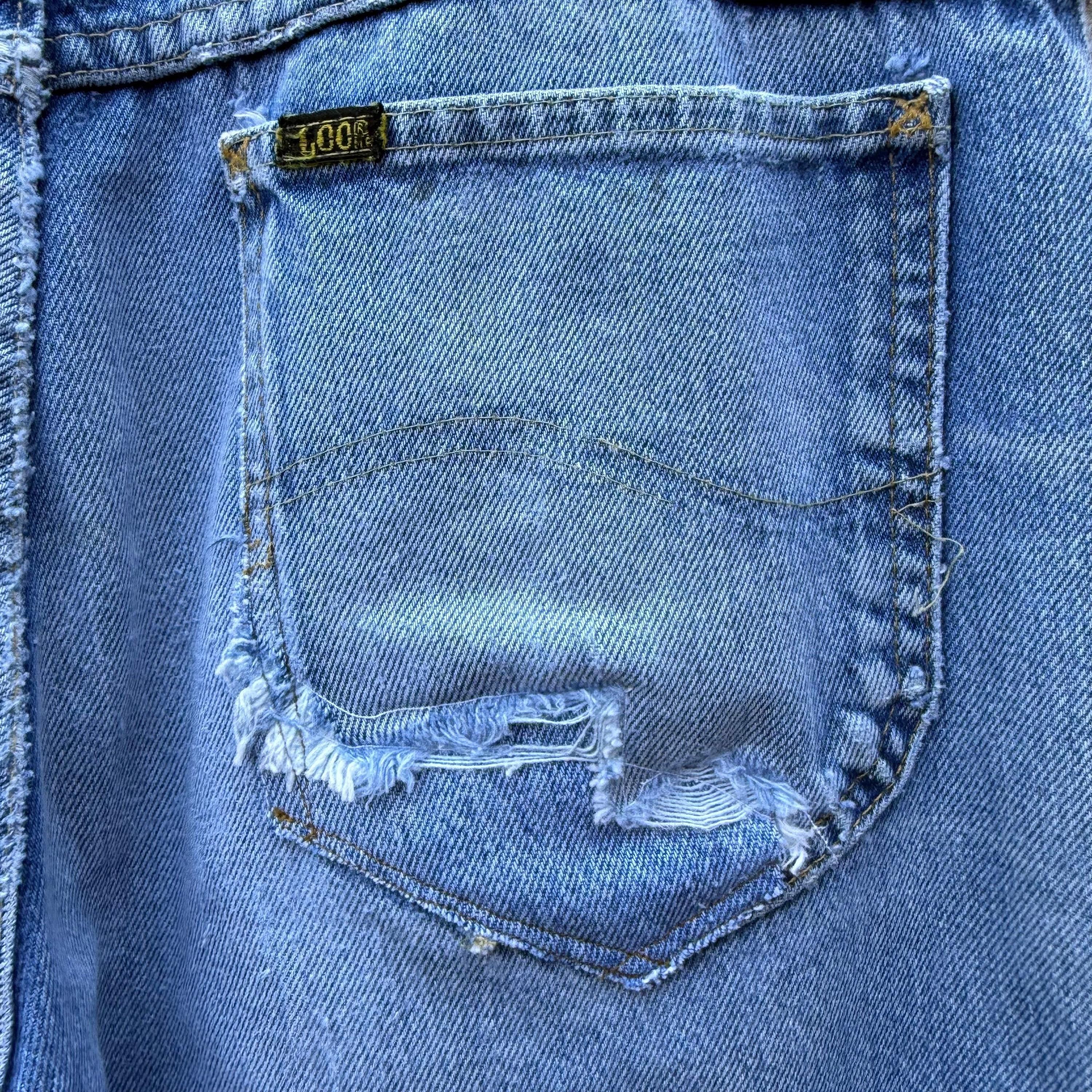 Lee 80's Lee Riders Thrashed & Repaired Denim Jeans Size US 30 / EU 46 - 5 Thumbnail