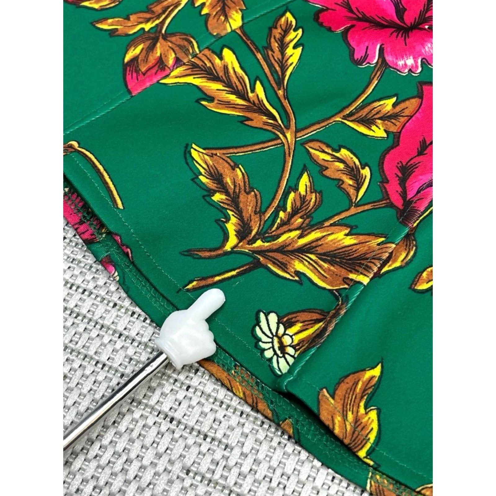 Anthropologie Maeve By Anthropologie Skirt Womens 0 Green Floral Flare Casual Knee Length Womens Size 25" / US 0 / IT 36 - 3 Thumbnail