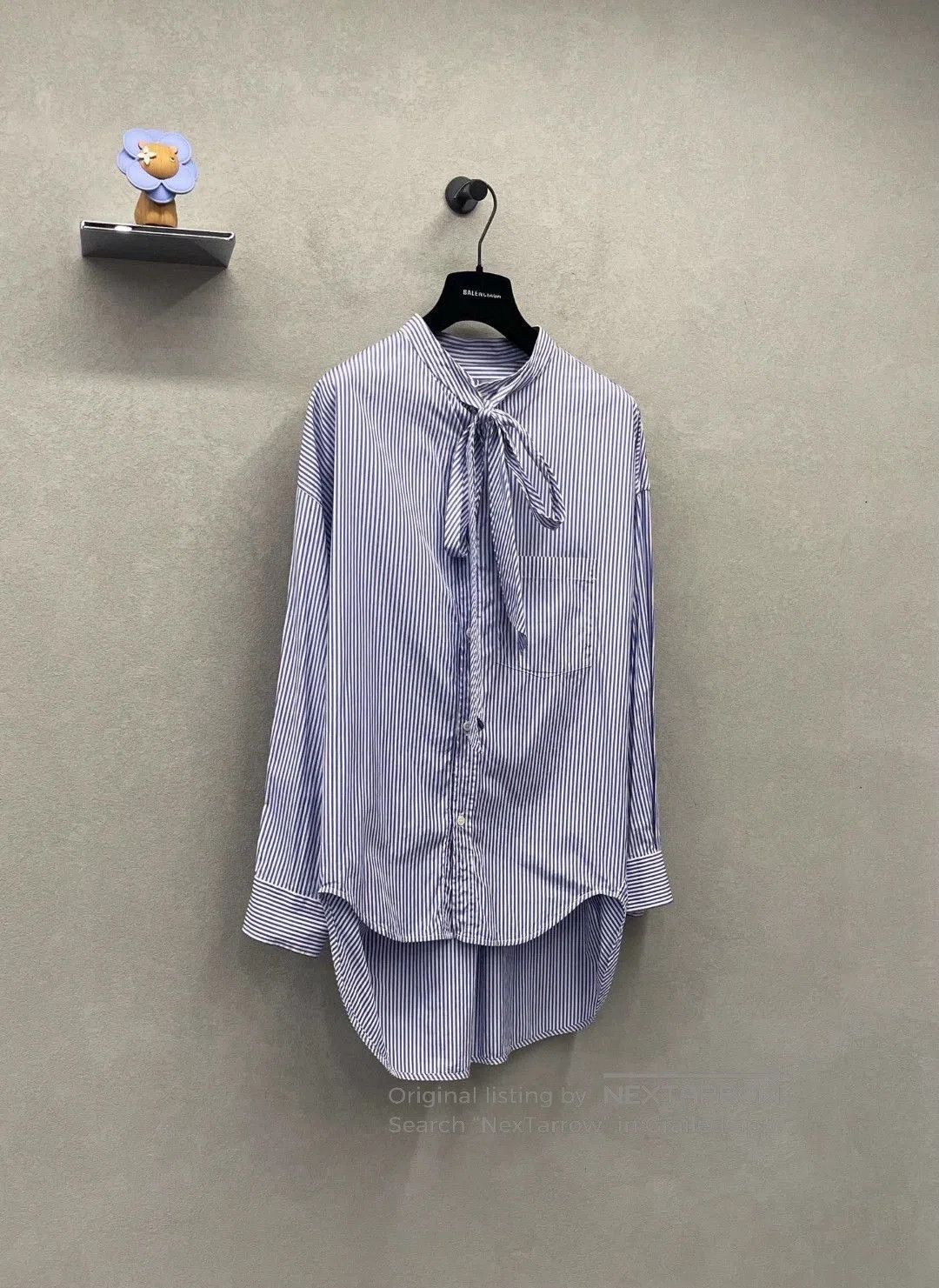 Balenciaga Balenciaga Blue Striped Shirt. Size US XS / EU 42 / 0 - 3 Thumbnail