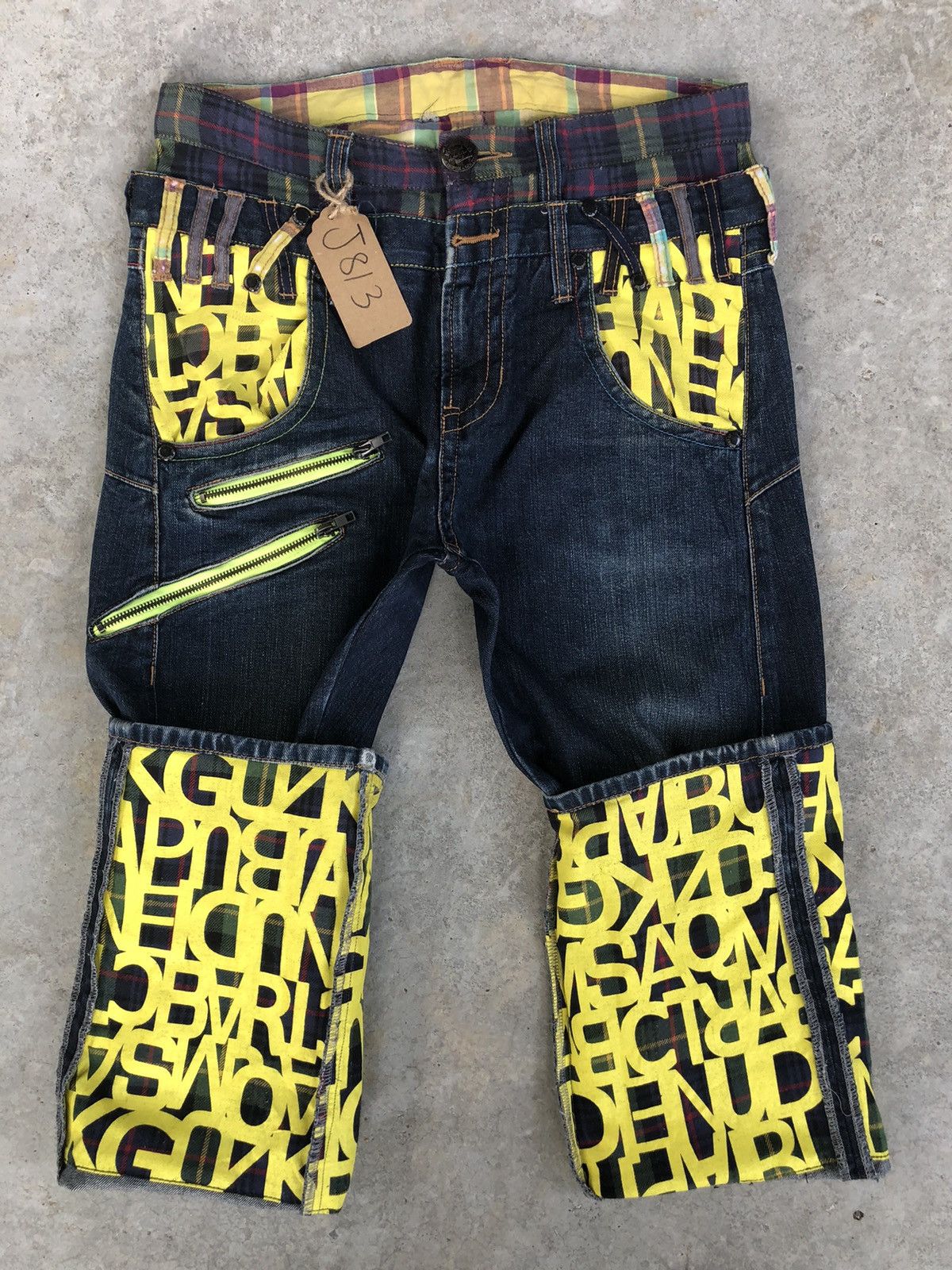 Hysteric Glamour Japanese Plsntiful Double Waist Distressed Jeans Size US 31 - 3 Thumbnail