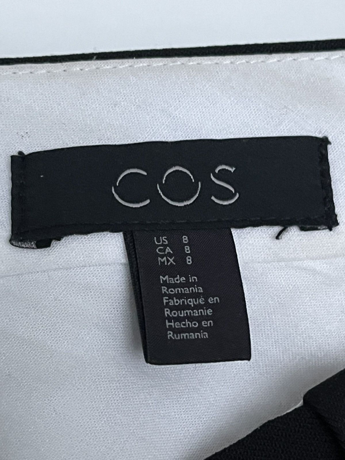 Cos 100% wool regular straight leg pants Size 30" / US 8 / IT 44 - 2 Thumbnail