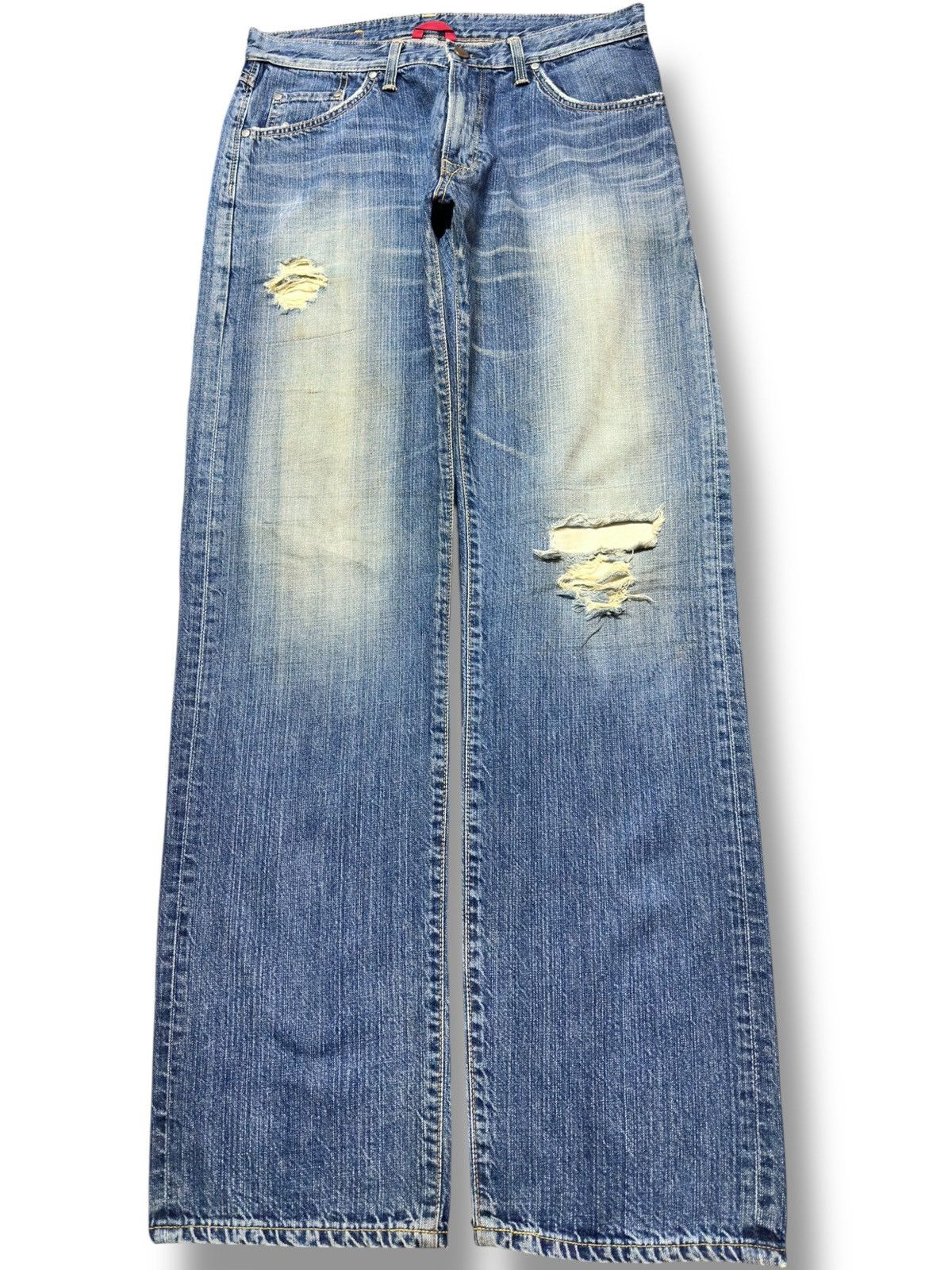 Edwin Vintage Edwin 503-S W-Well Stitch Mudwash Distressed Denim Size US 32 / EU 48 - 1 Thumbnail