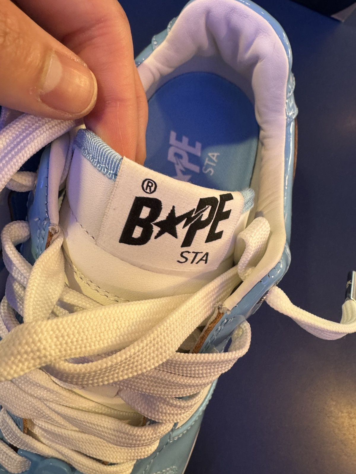 Bape BAPE STA Patent Leather Baby Blue Size US 9.5 / EU 42-43 - 8 Thumbnail