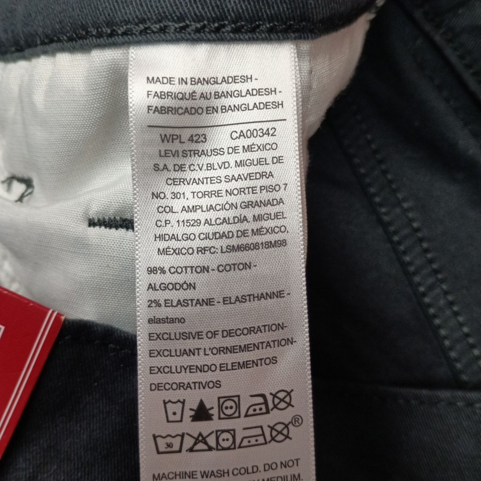 Levi's Signature By Levi Strauss Chino Pants Men's Size 29x30 Black Size US 29 - 6 Thumbnail