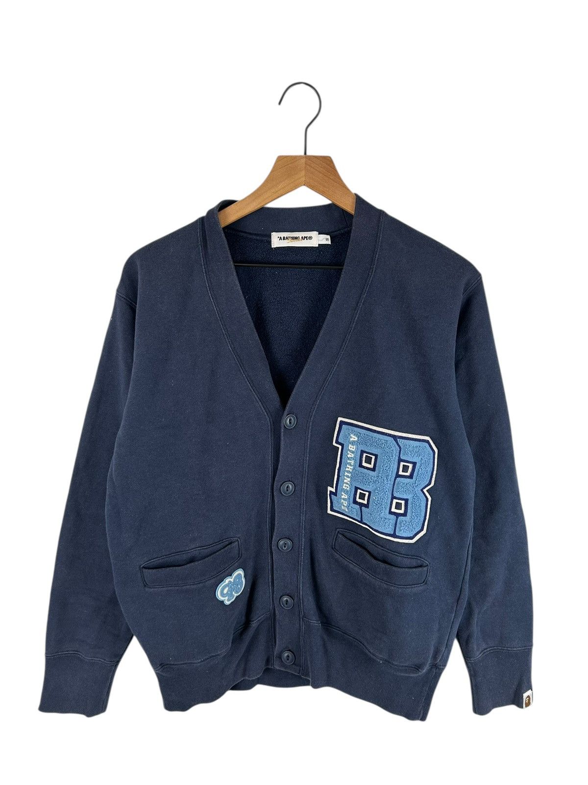 Bape Bape Logo Button Cardigan Size US S / EU 44-46 / 1 - 1 Thumbnail