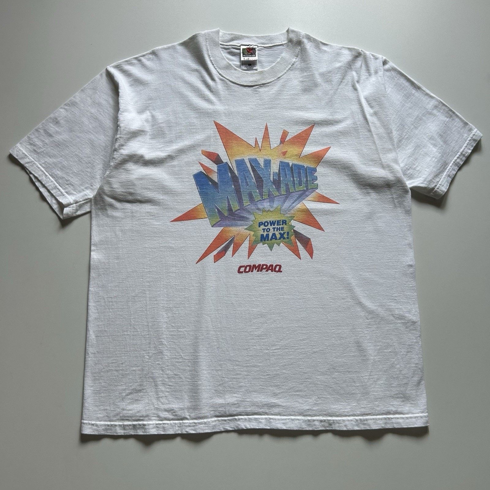 Hanes × Vintage Vintage 90s Compaq Computer Jungle Art Promo XL T