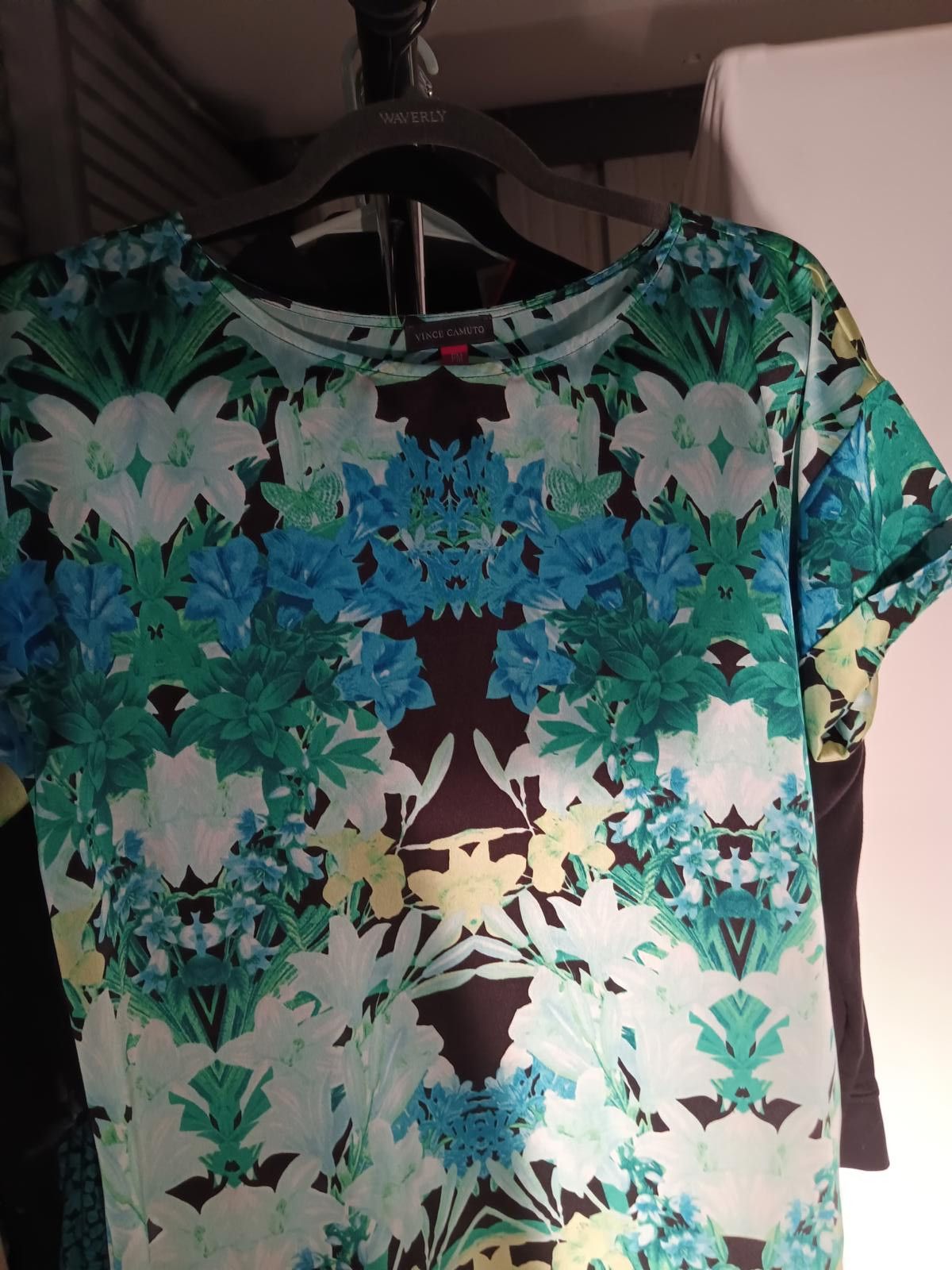 Designer Vibrant Floral Print Blouse Size M / US 6-8 / IT 42-44 - 4 Thumbnail