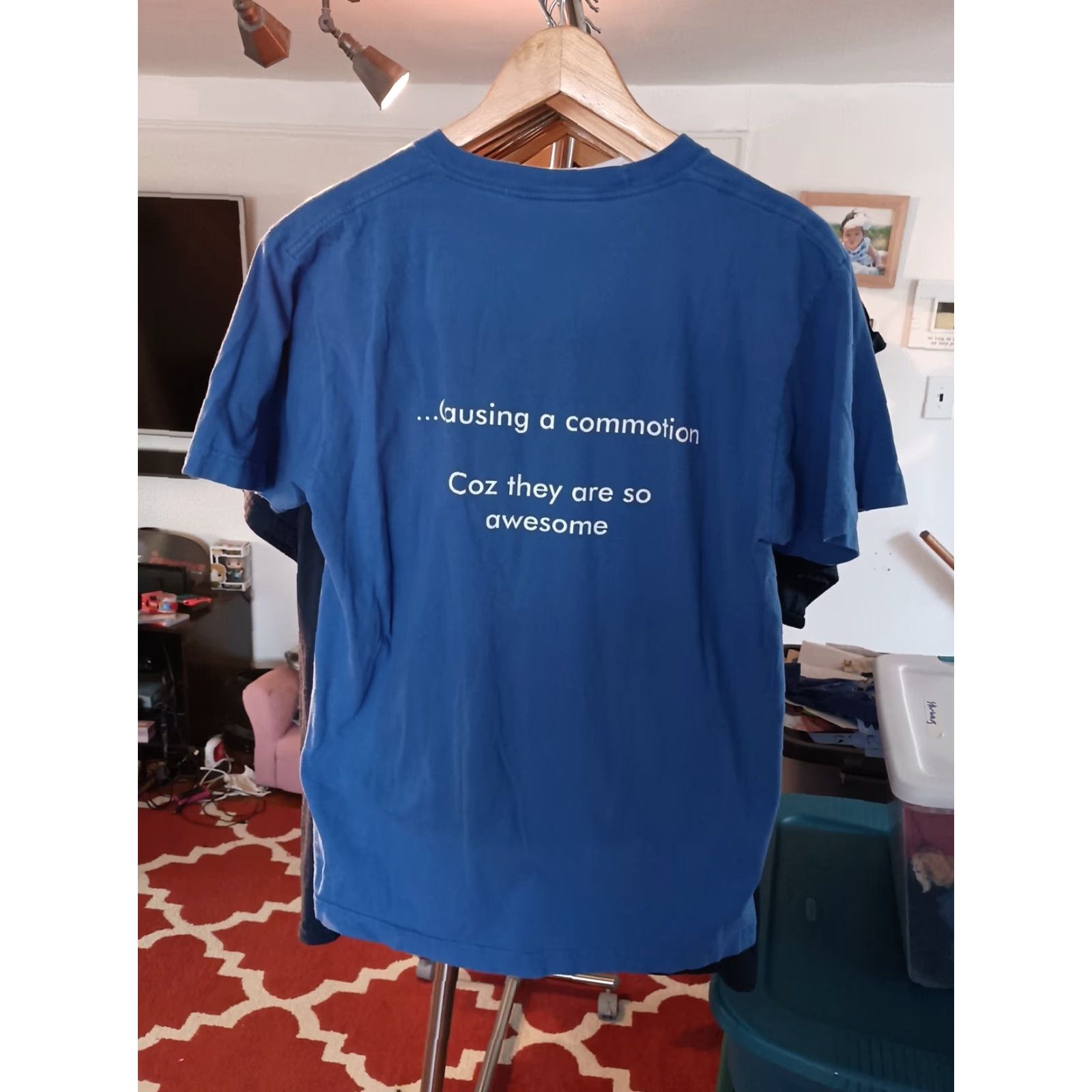 American Apparel VINTAGE American Apparel T-shirt Narwhal Rainbow Chibi Blue Size L Womens Size US L / EU 52-54 / 3 - 4 Thumbnail