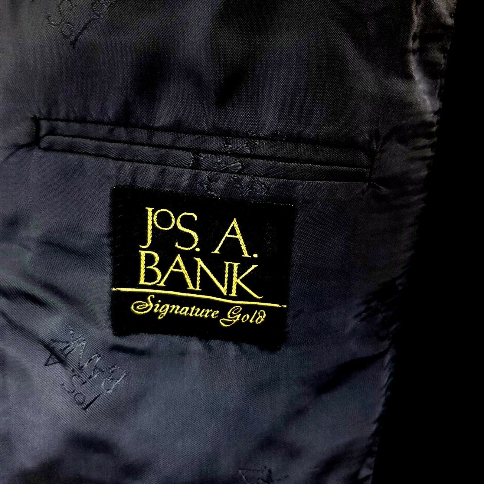 Jos. A. Bank Jos A Bank Signature Gold 2 Button Suit Jacket 40R Gray Blaz Size 40R - 9 Thumbnail