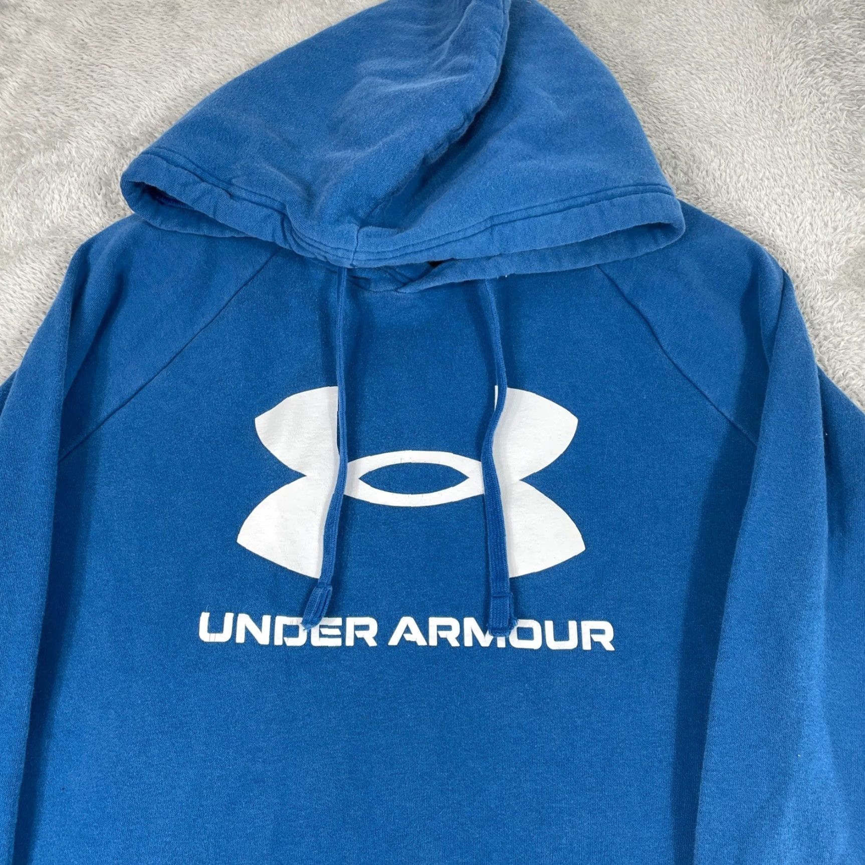 Under Armour Under Armour Hoodie Mens XLT Blue Big Logo Graphic Pullover Sweatshirt Size US XL / EU 56 / 4 - 2 Thumbnail