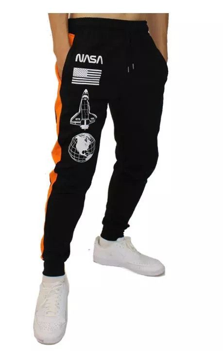 NASA Men's Slim Fit Casual Cotton Fleece Joggers Sweatpants Size US 30 / EU 46 - 5 Thumbnail
