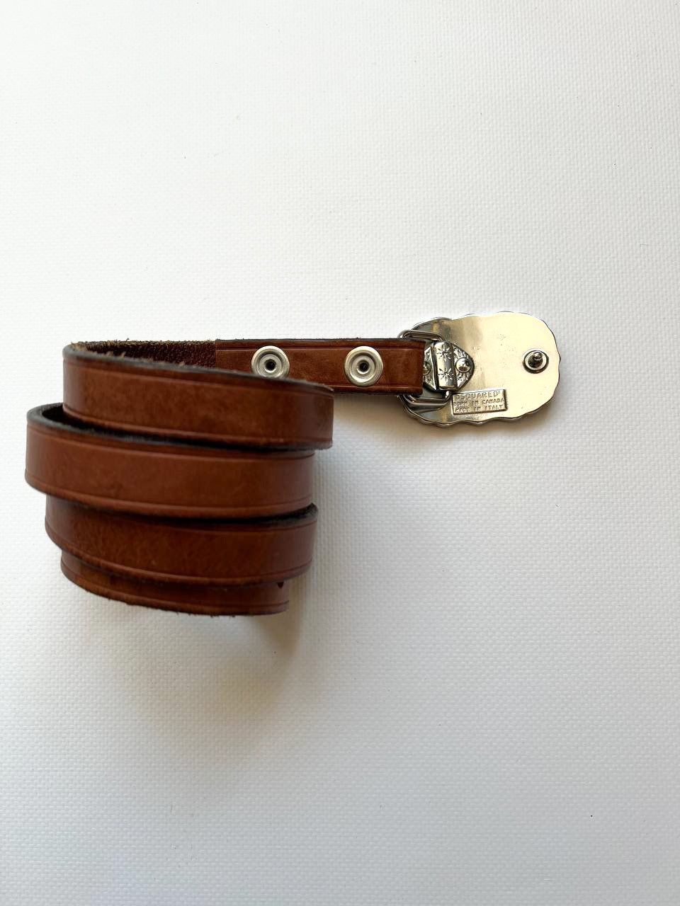 Dsquared2 Vintage Dsquared2 rhinestones leather belt buckle Dsquared Size ONE SIZE - 6 Thumbnail