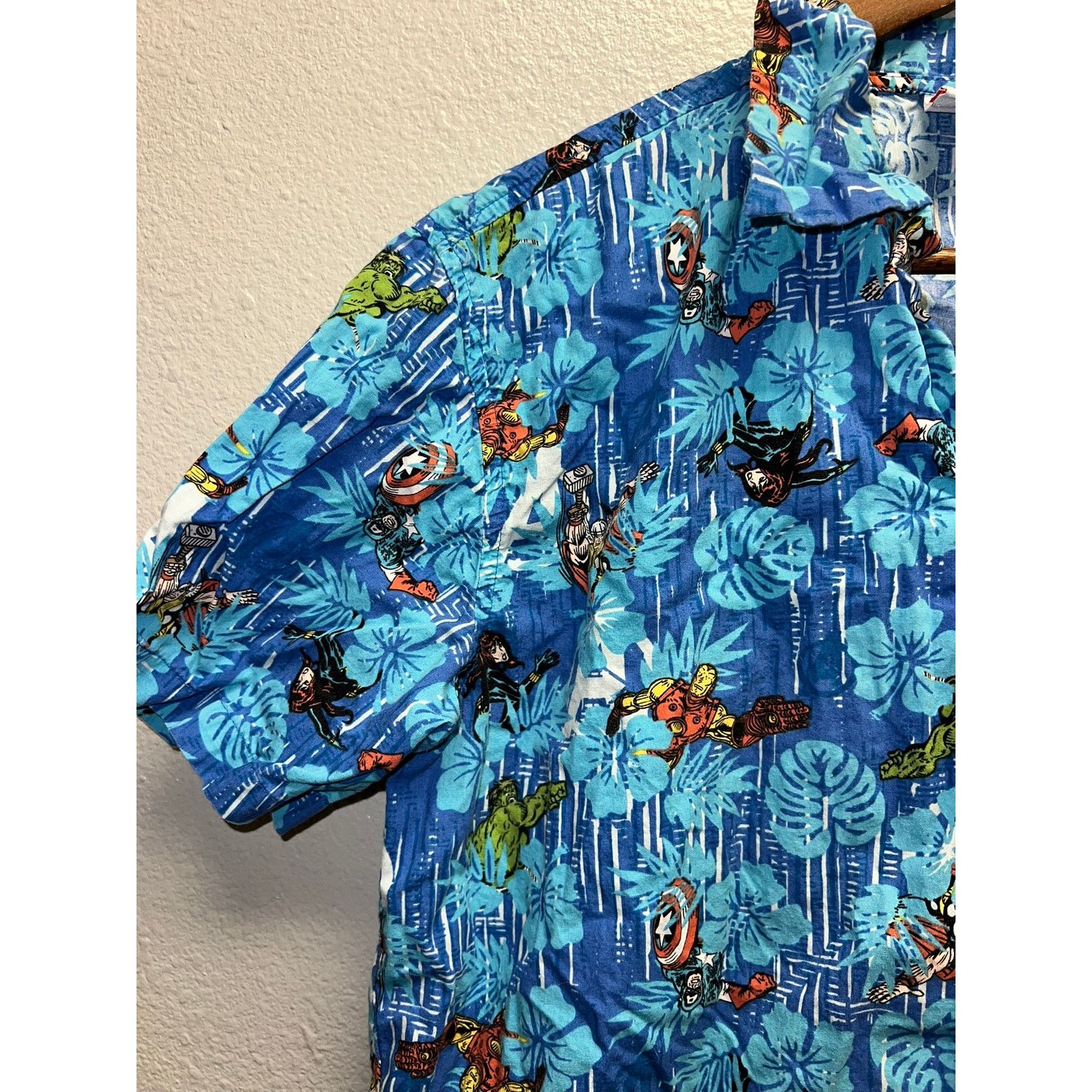 Marvel Comics Marvel Superhero Button Up Shirt Iron Man Super Hero Tee S Size US S / EU 44-46 / 1 - 3 Thumbnail