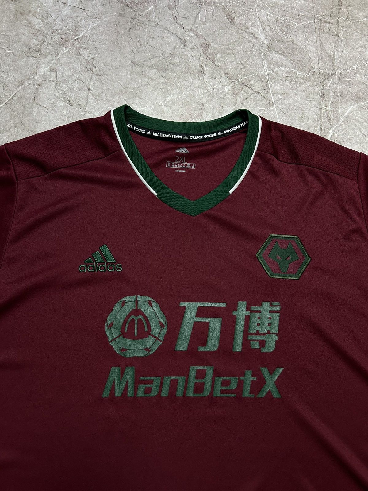 Adidas ADIDAS WOLVERHAMPTON 2020/21 AWAY 3RD JERSEY Size US XXL / EU 58 / 5 - 3 Thumbnail