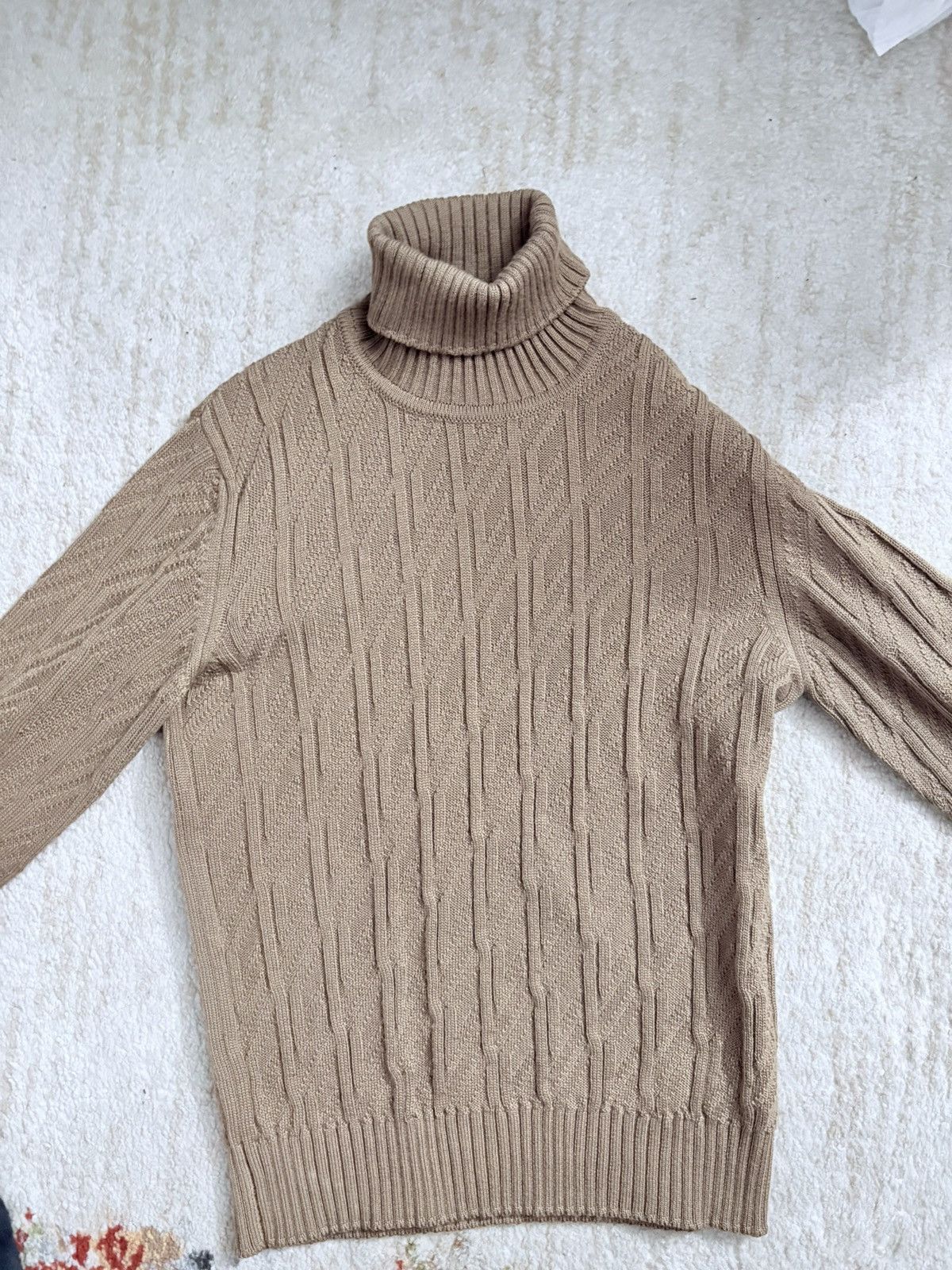 Versace × Vintage Vintage 90’s Versace Turtleneck Size US M / EU 48-50 / 2 - 1 Thumbnail