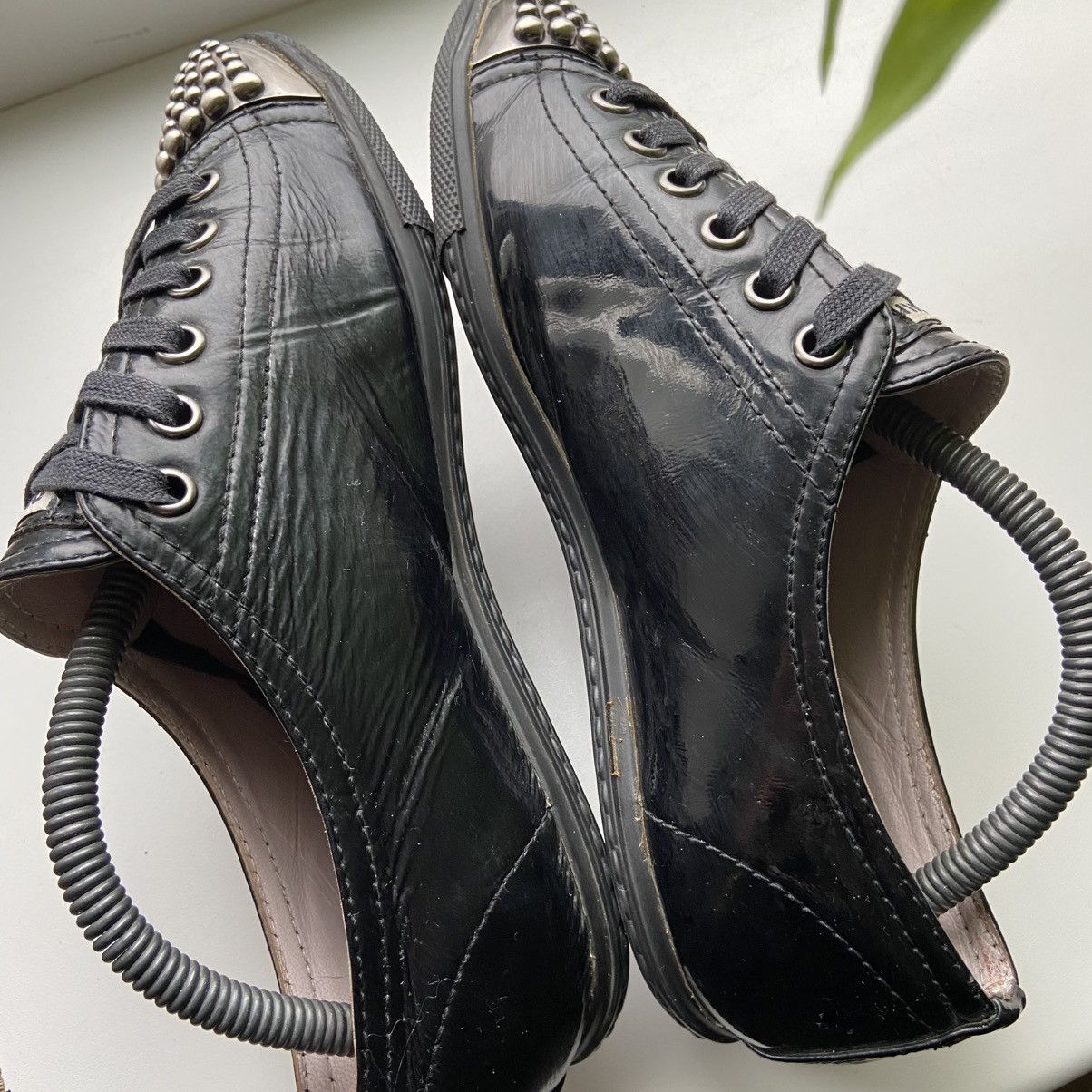 Miu Miu 📌 Vintage Miu Miu Y2K Rare Low top Trainers Prada Size US 9 / IT 39 - 11 Thumbnail