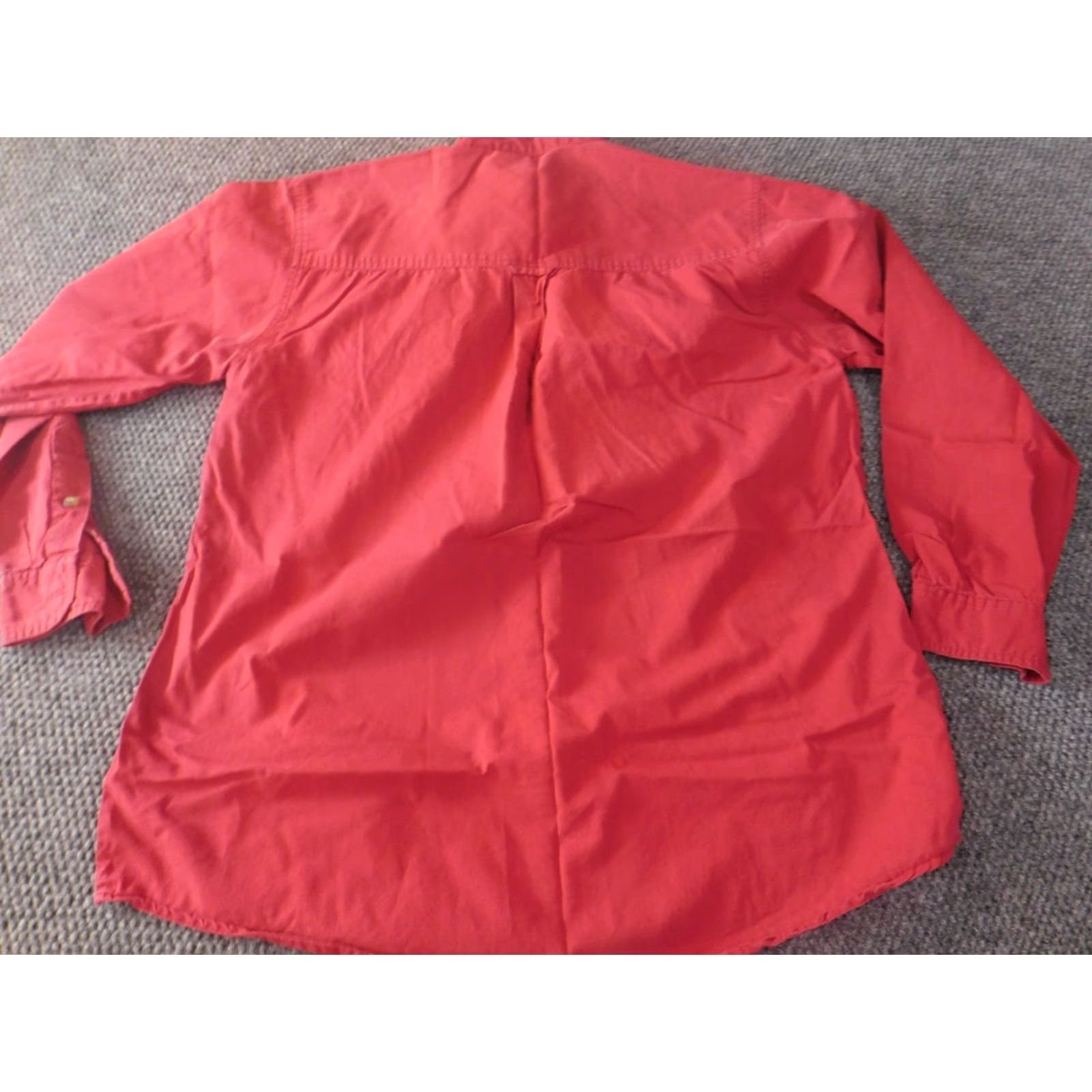 Vintage VINTAGE Gitano Mens Shirt LT red Button-Up casual pockets Slim long sleeve Button-Down Collar Shirts Mens Size US L / EU 52-54 / 3 - 6 Thumbnail