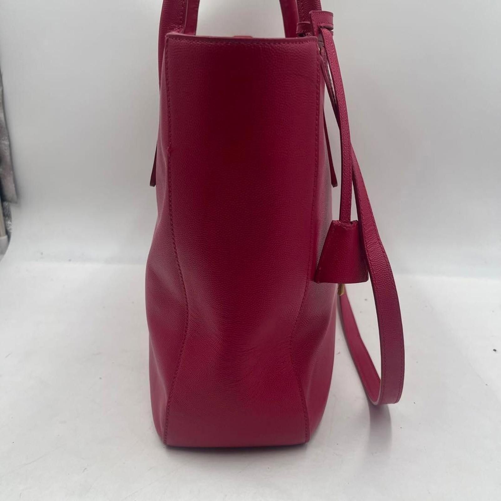 Saint Laurent Paris Saint Laurent - Red Leather Paris Bag Size ONE SIZE - 3 Thumbnail