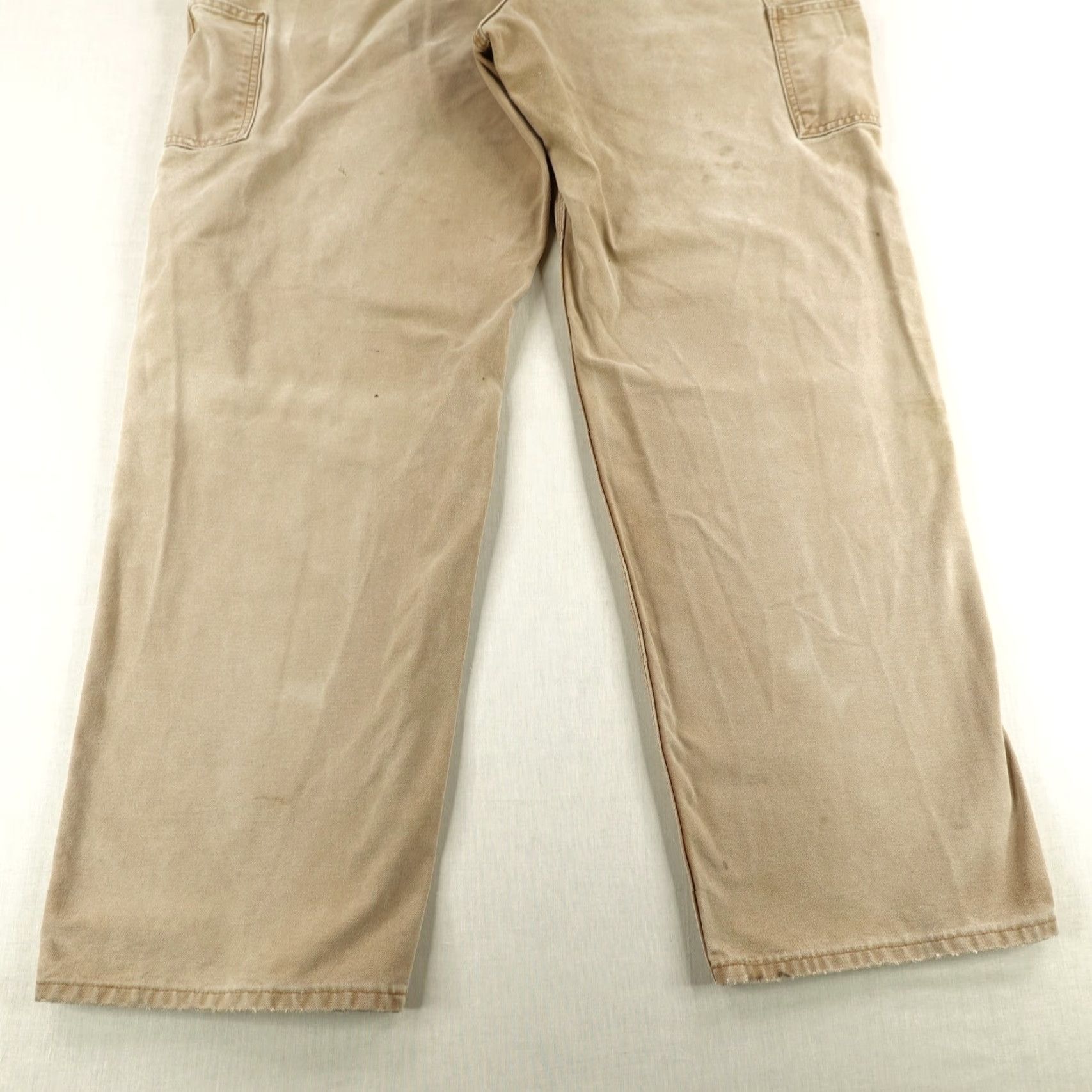 Carhartt Carhartt Pants Men's 42x34 Brown Cotton Workwear Dungaree Fit Carpenter Distressed Canvas Size US 42 / EU 58 - 6 Thumbnail