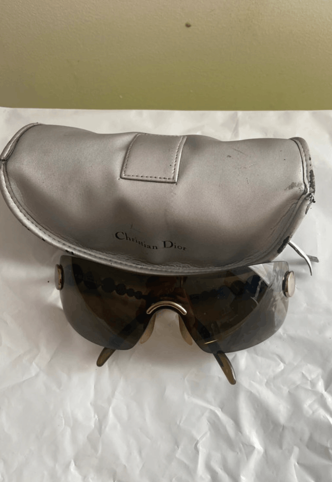 Dior × John Galliano × Vintage DIOR Sunglasses Millenium Wrap Shield Mask Bike Galliano Era Size ONE SIZE - 2 Thumbnail