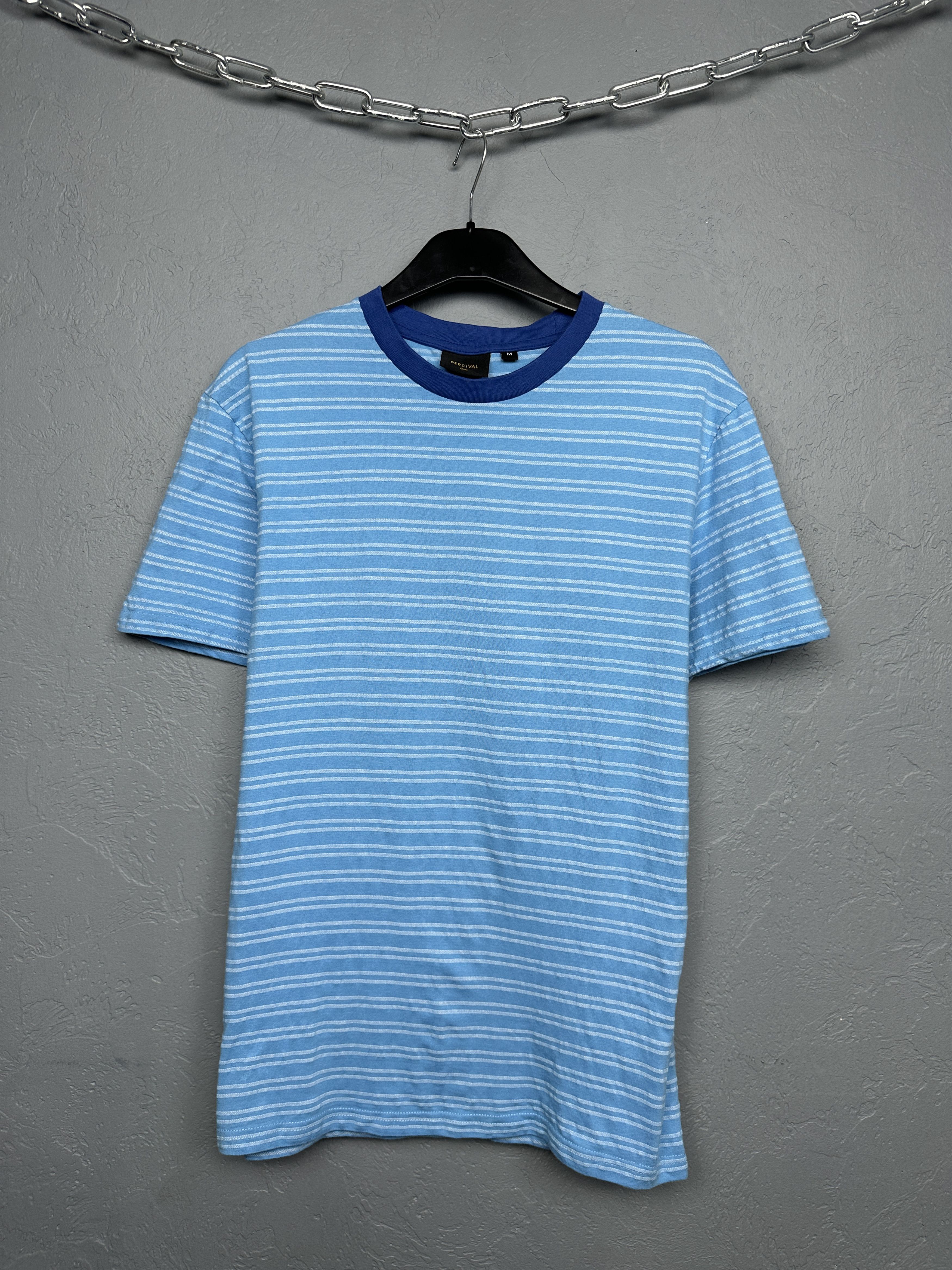 Percival Percival Mens Striped T-Shirt Tee Size US M / EU 48-50 / 2 - 1 Thumbnail