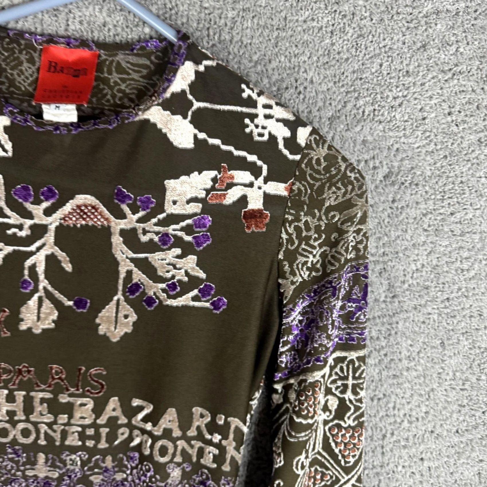 Christian Lacroix Bazar de Christian Lacroix Shirt Womens M Multicolor Embroidered Made Italy Size M / US 6-8 / IT 42-44 - 4 Thumbnail