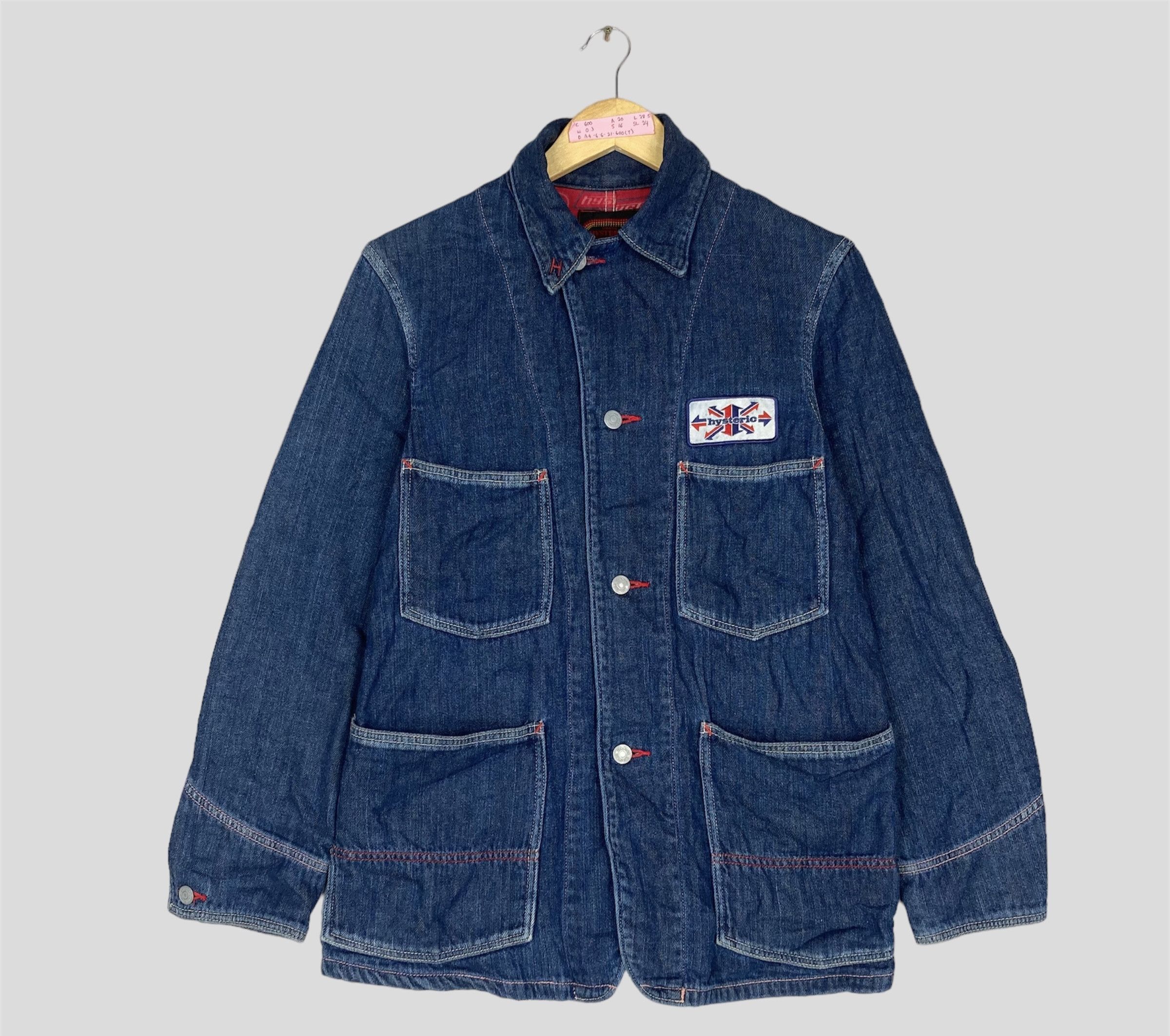 Hysteric Glamour Vintage HYSTERIC GLAMOUR Japanese Blue Denim Chore Jacket Size US L / EU 52-54 / 3 - 1 Thumbnail