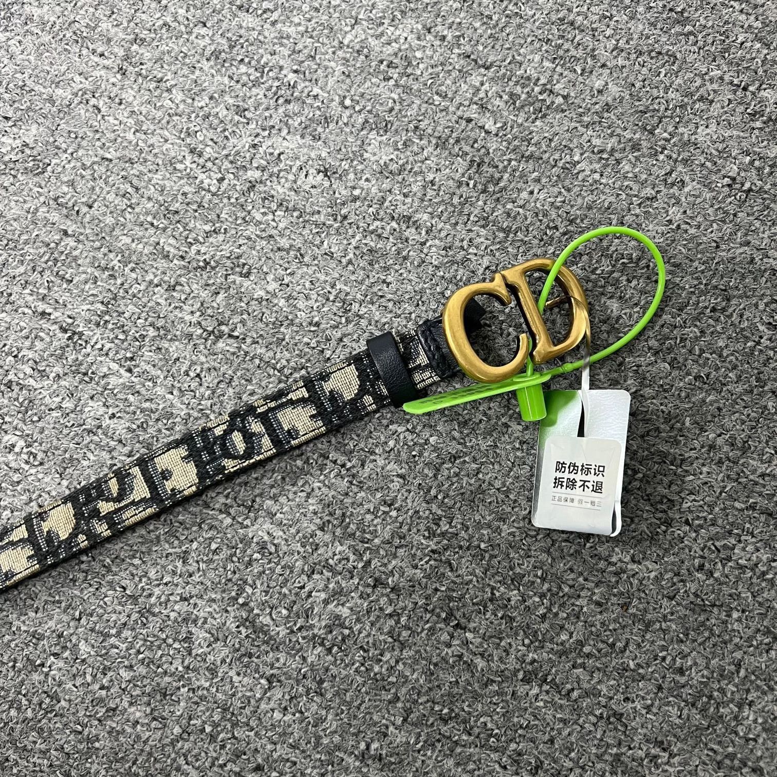 Dior Dior Narrow Monogram Belt 70cm Size ONE SIZE - 1 Thumbnail