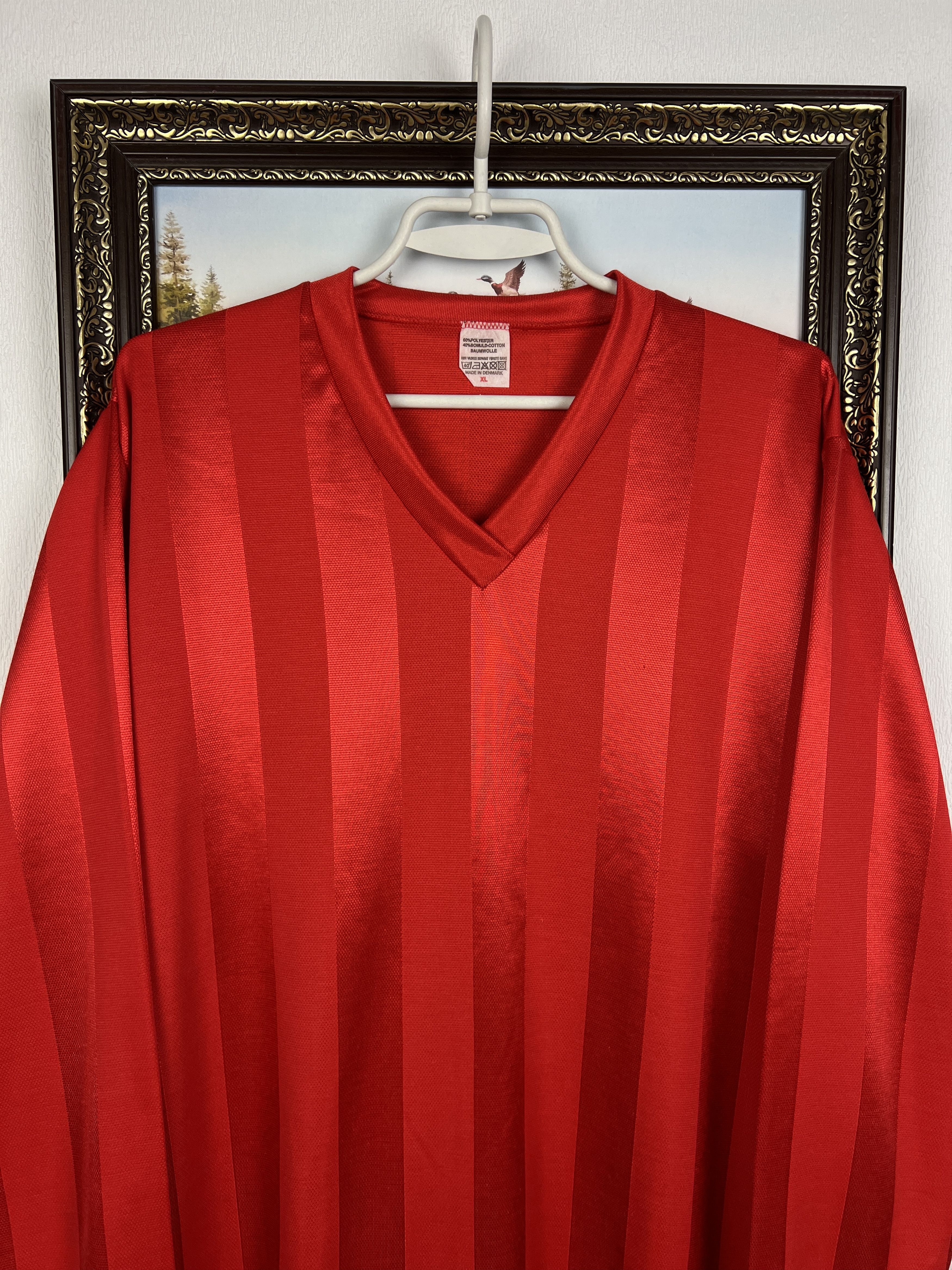 Vintage Denmark Football Template Shirt Long Sleeve Jersey Trikot Size US L / EU 52-54 / 3 - 2 Thumbnail