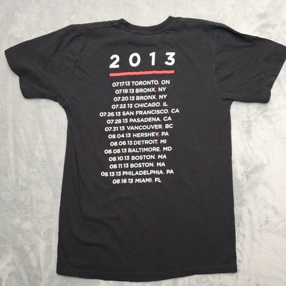 Vintage Justin Jay Z Shirt Mens M Black Legends of Summer Tour 2013 Band Music TEE Size US M / EU 48-50 / 2 - 6 Thumbnail