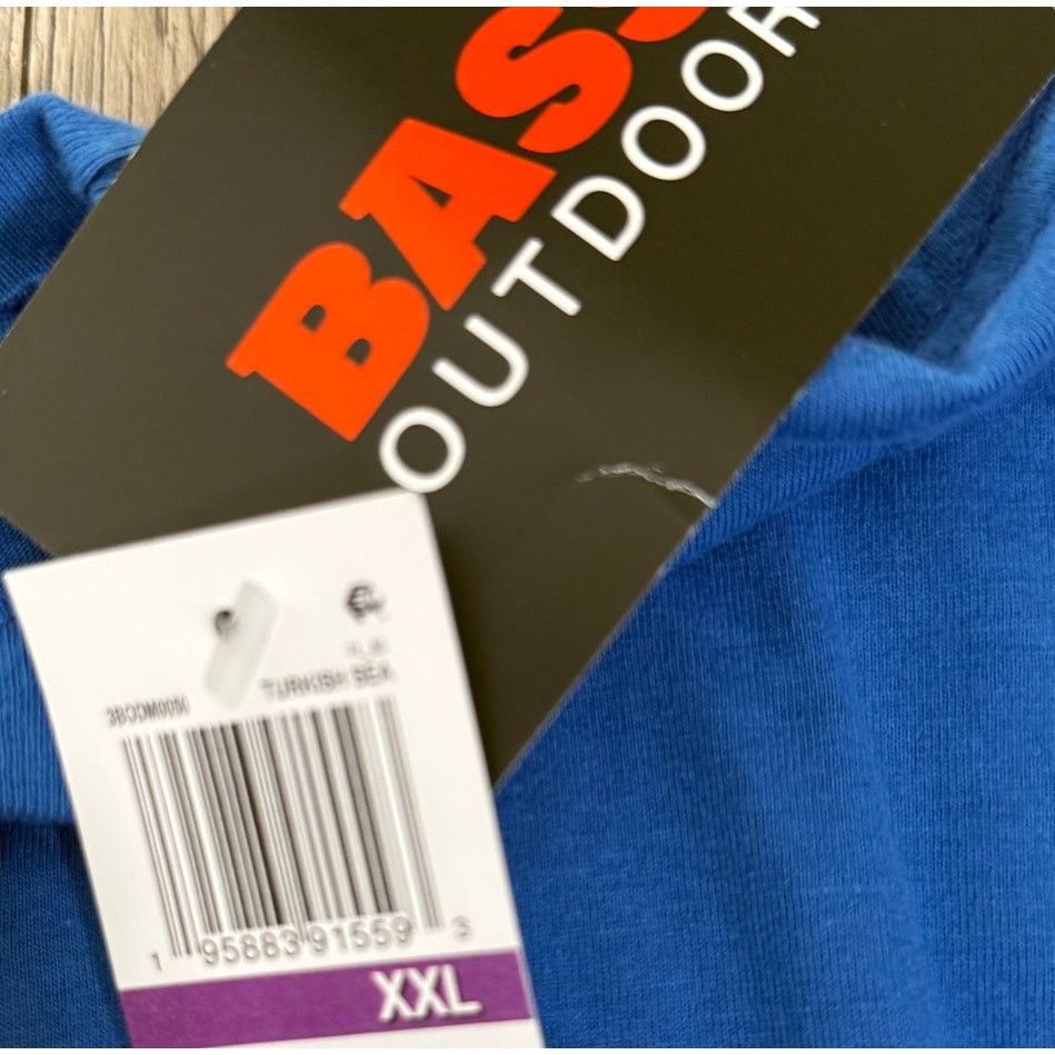 Bass Pro Shops Bass Outdoor Logo Graphic SS Crewneck T-Shirt Blue XXL 2XL Size US XXL / EU 58 / 5 - 9 Thumbnail