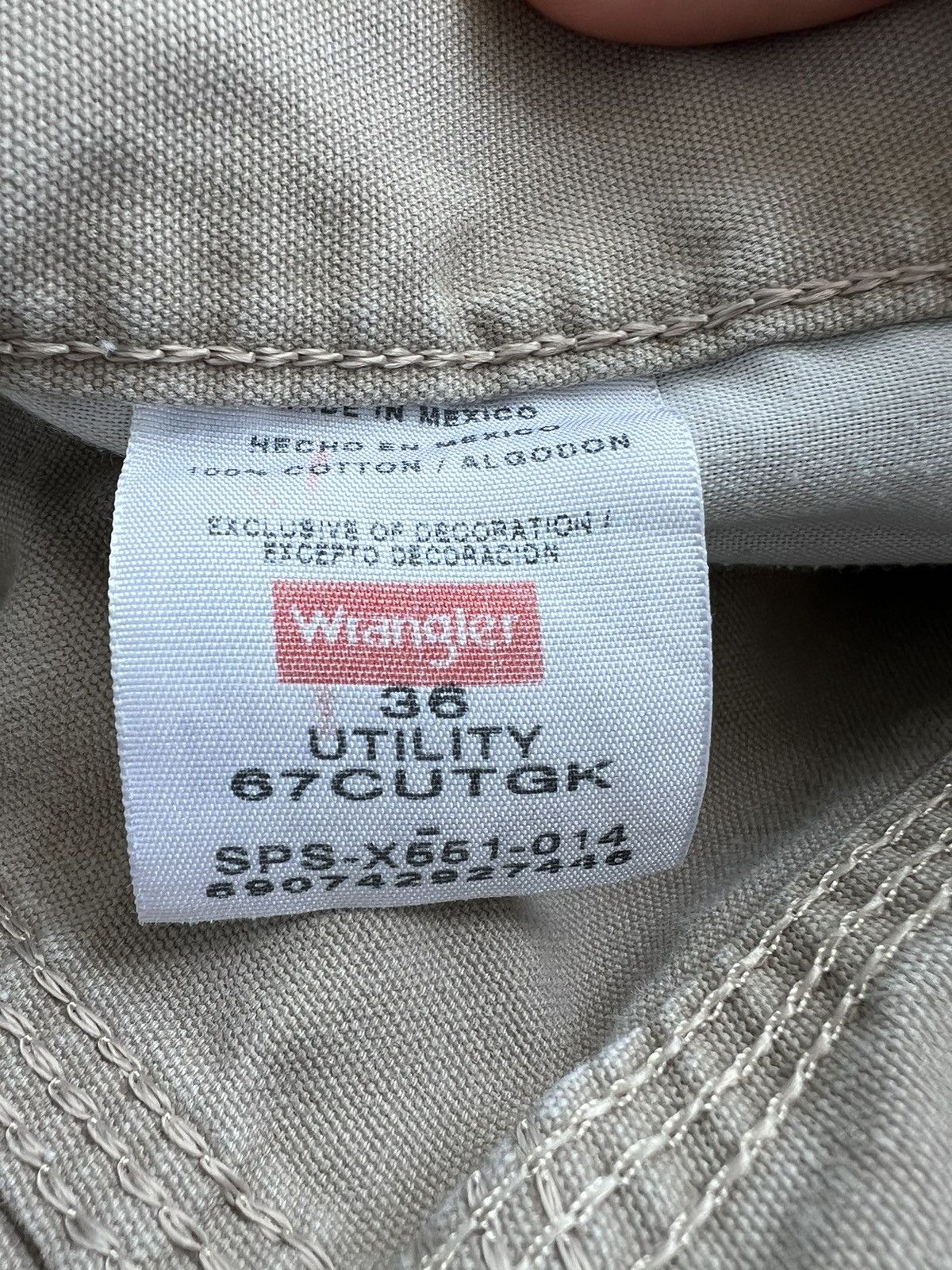 Vintage × Wrangler Vintage y2k Wrangler Baggy Carpenter Utility Shorts Size US 36 / EU 52 - 3 Thumbnail