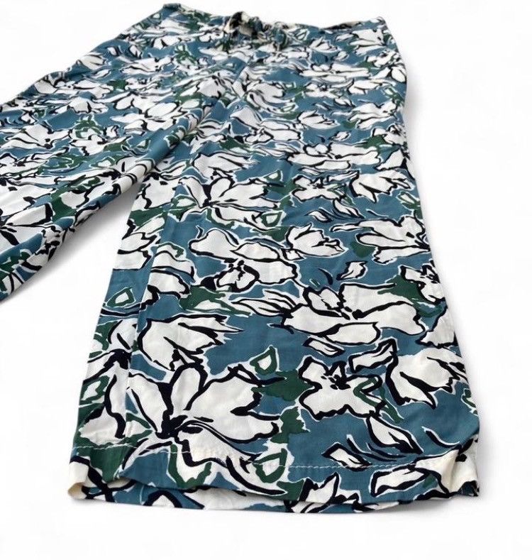Banana Republic Banana Republic Y2K Abstract Wave Wide Leg Pants Size 6P Size 28" / US 6 / IT 42 - 3 Thumbnail