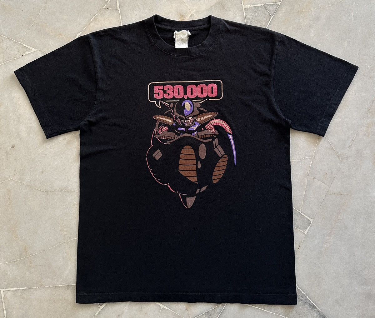 image of Anima Dragon Ball Frieza 530,000 Power Cospa Shirt in Black, Men's (Size Medium)