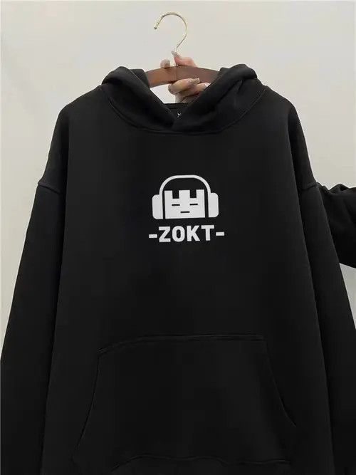 VIBE Hip Hop Creative Print Thickened Loose Hooded Sweatshirt Size US L / EU 52-54 / 3 - 6 Thumbnail