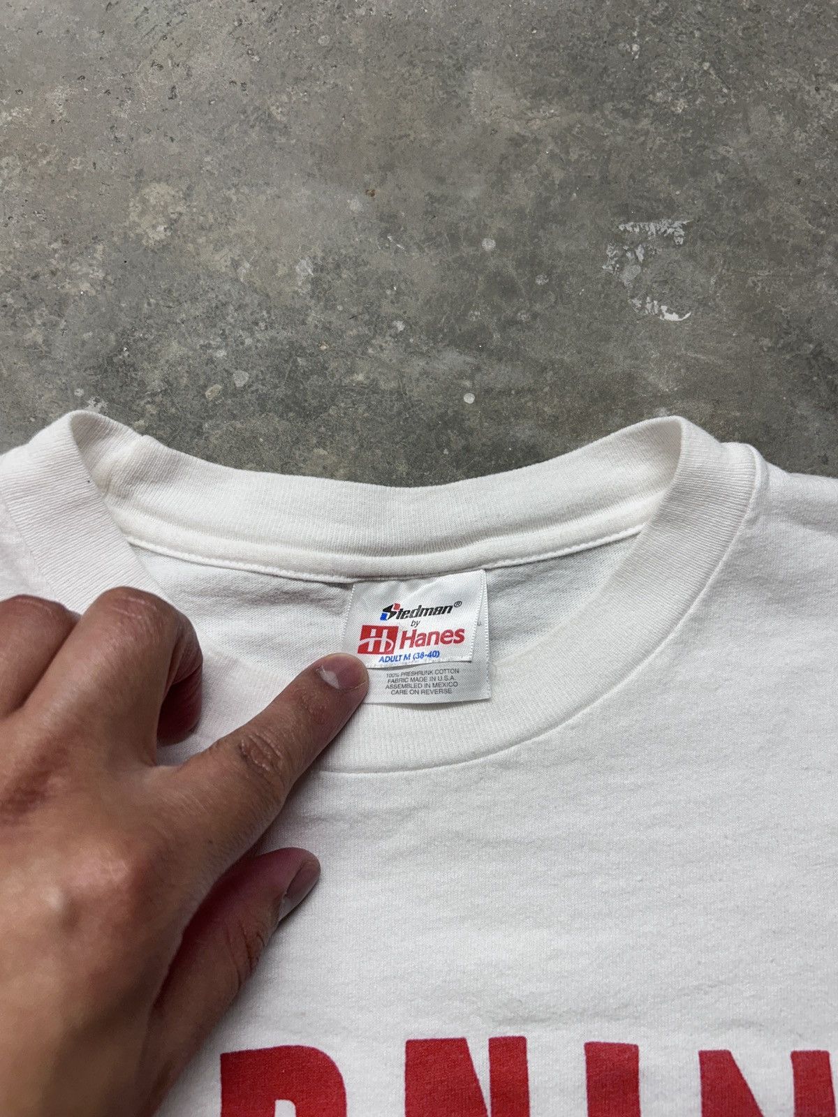 Hanes Vintage Y2K Warning Fishing Pox Humor T-Shirt Size US M / EU 48-50 / 2 - 3 Thumbnail