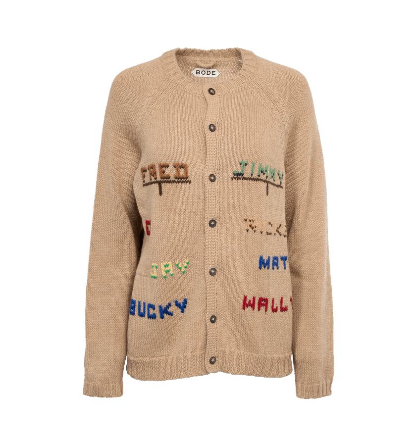 Bode o1h1sh10624 Cardigan in Tan Size S / US 4 / IT 40 - 1 Thumbnail