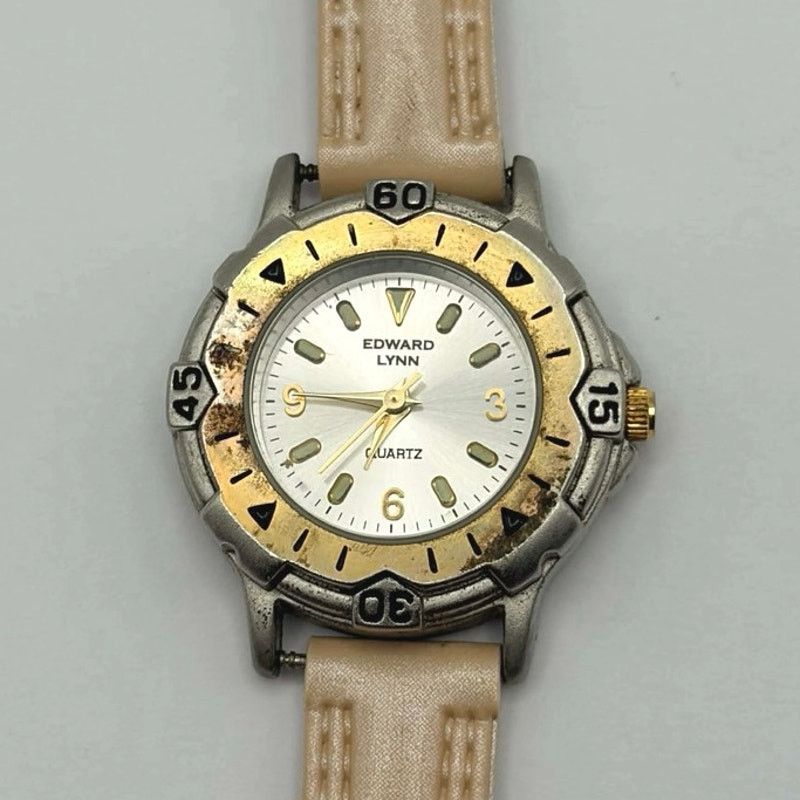 Other Gold & Beige Edward Lynn Watch Size ONE SIZE - 4 Thumbnail
