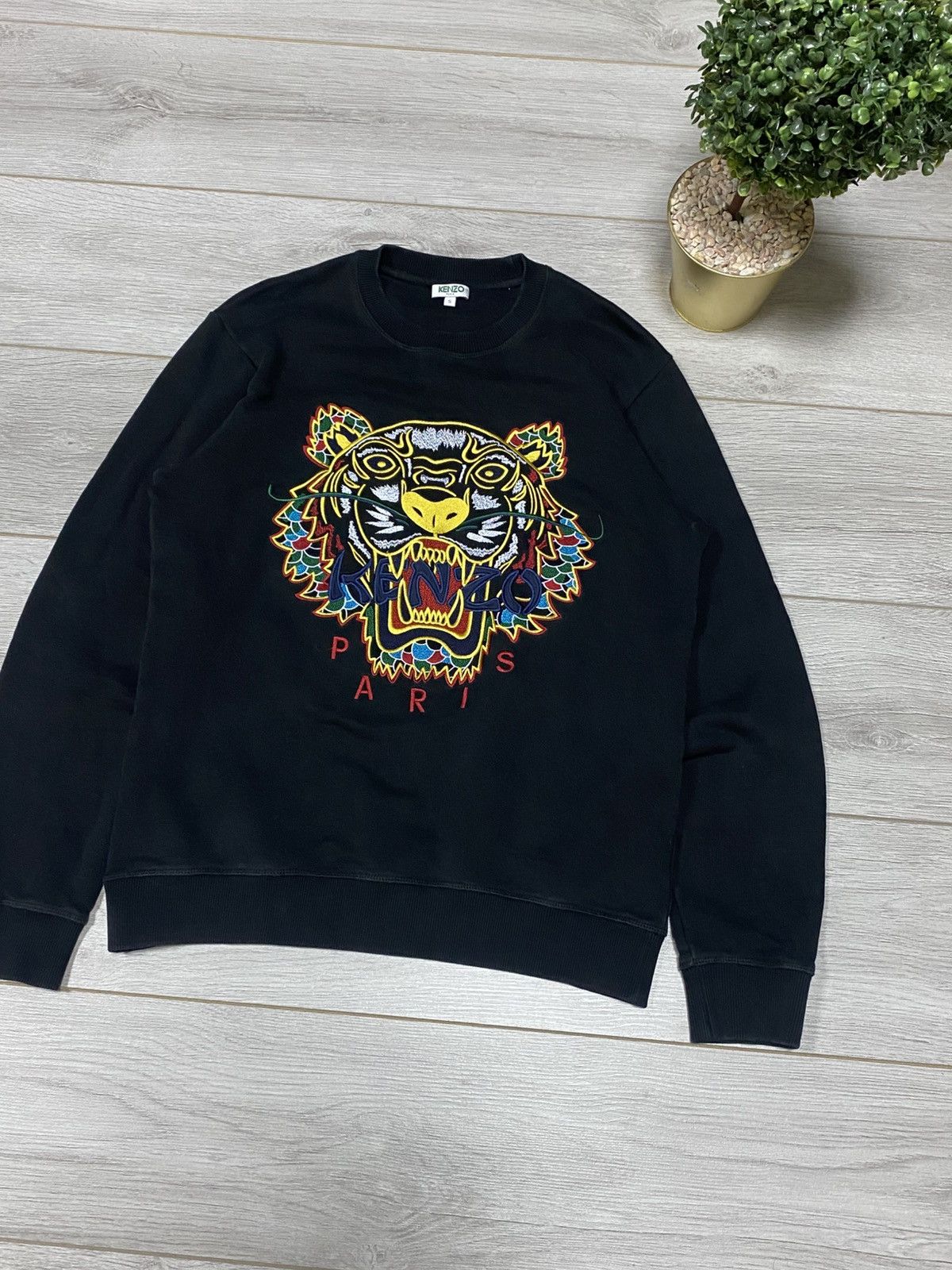 Kenzo Kenzo Paris tiger 🐯 big logo sweatshirt Size US S / EU 44-46 / 1 - 2 Thumbnail