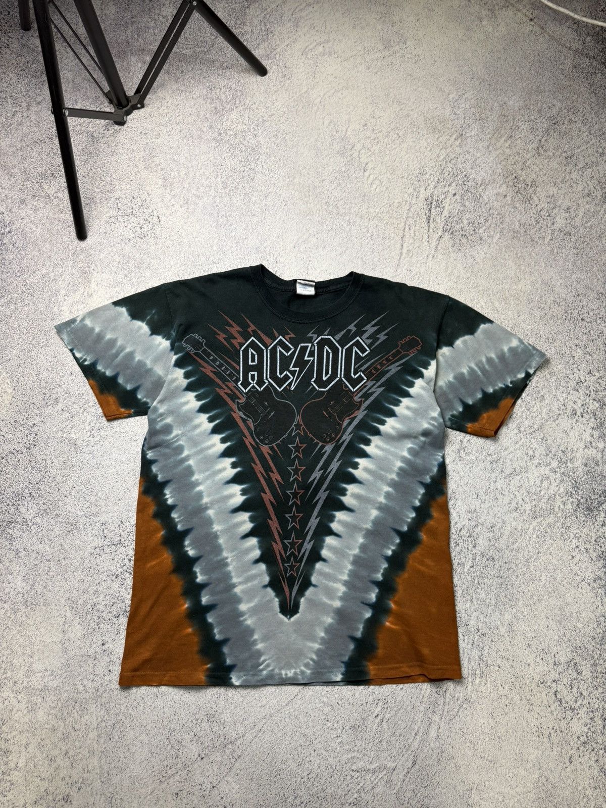 AC/DC Rare Vintage 1990 AC/DC Hells Bells Single Stitch T-shirt Size US M / EU 48-50 / 2 - 1 Thumbnail