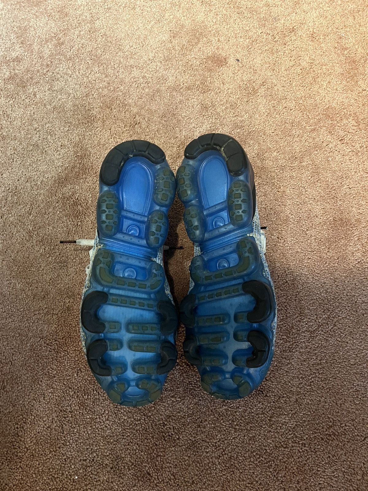 Nike White/blue Nike Air VaporMax Flyknit 3 Size US 13 / EU 46 - 5 Thumbnail