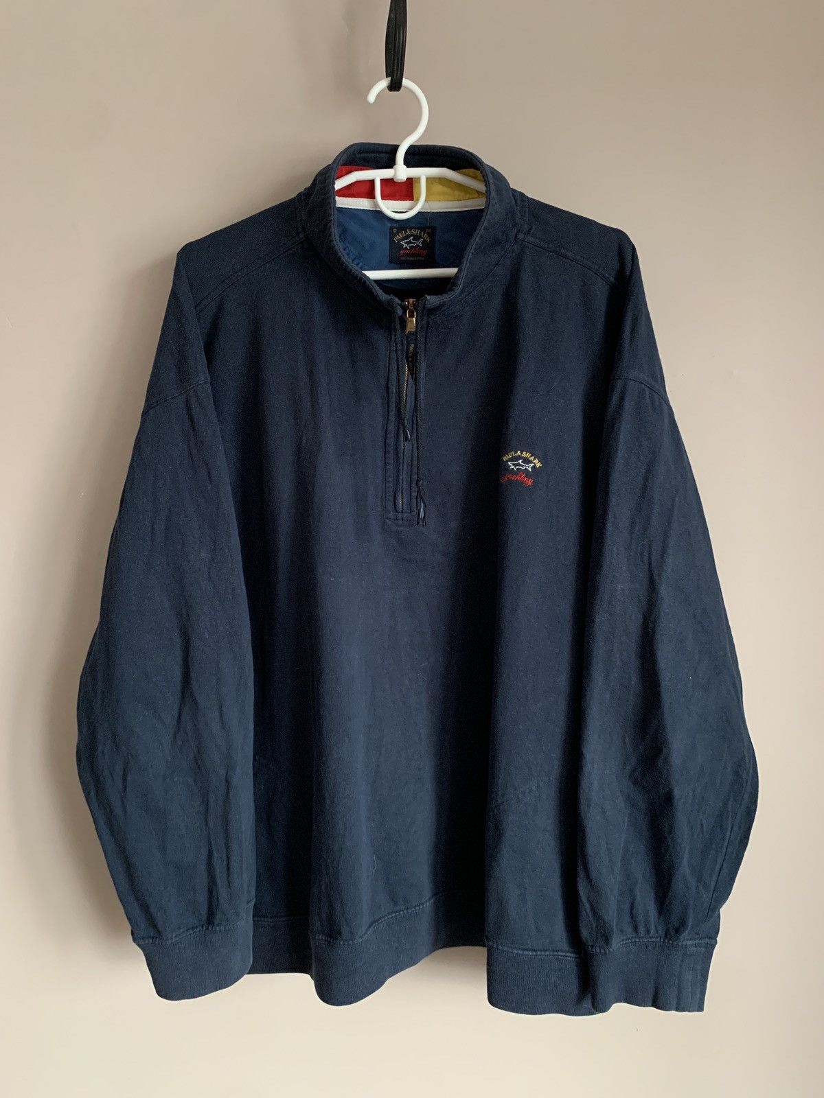 Paul & Shark Paul & Shark 1/4 Zip Pullover Sweatshirt Jumper Cotton XXL Size US XXL / EU 58 / 5 - 1 Thumbnail