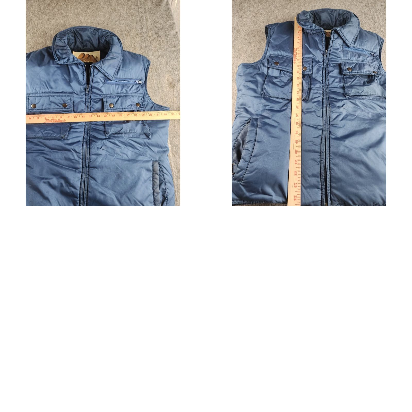 Vintage VINTAGE Natural High Vest Men Regular Large Blue Down 80s Puffer Zip Pocket Outdoors USA Size US L / EU 52-54 / 3 - 8 Thumbnail