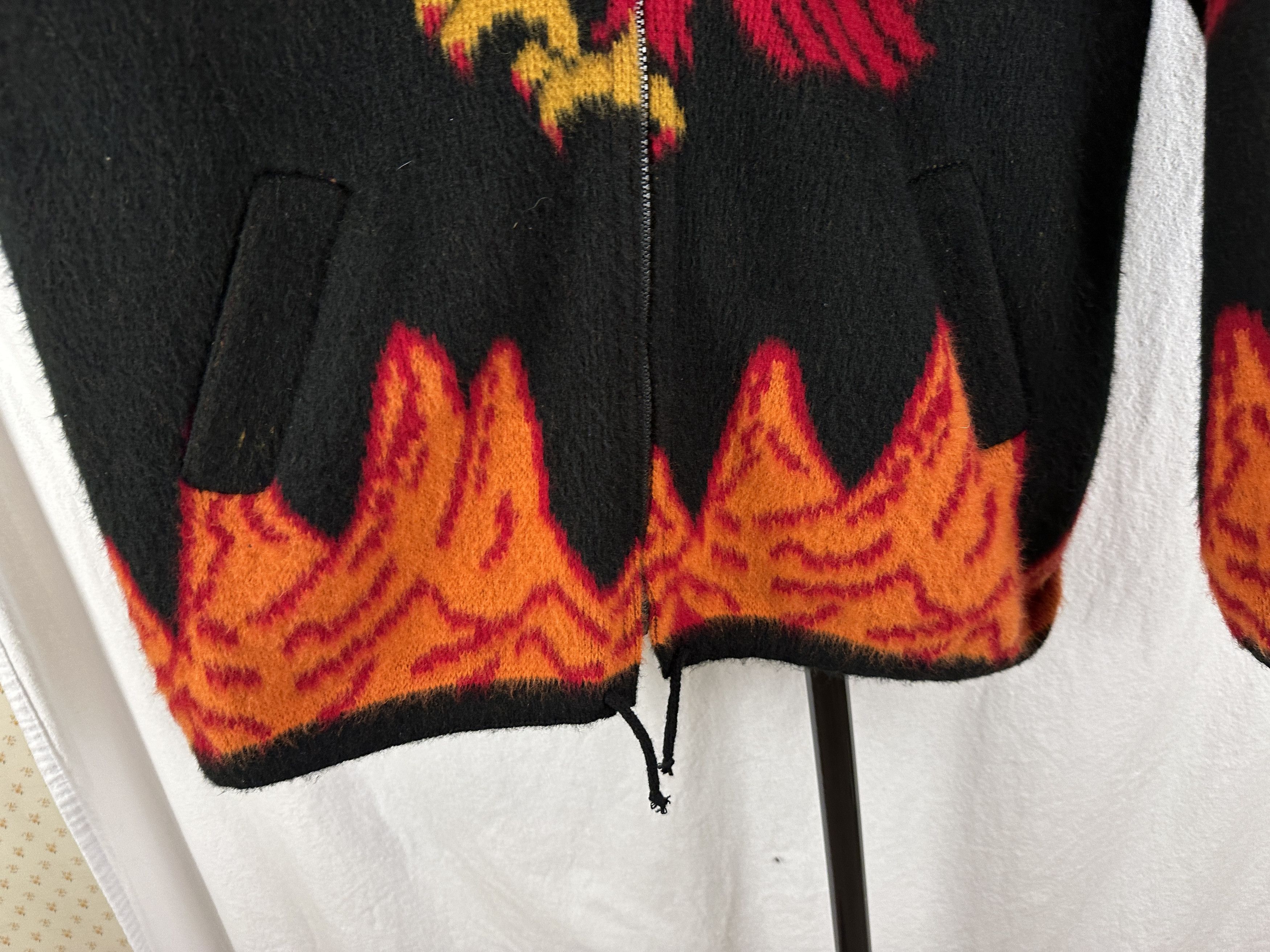 Other Vintage Eagle AOP Wool Zip Hoodie Jacket Adult Medium Size US M / EU 48-50 / 2 - 2 Thumbnail