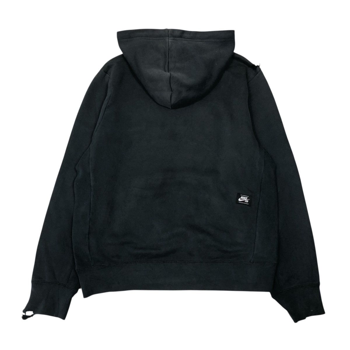 Nike 📌Rich Black Hoodie Pull Over Nike SB Big Swoosh Size US M / EU 48-50 / 2 - 2 Thumbnail