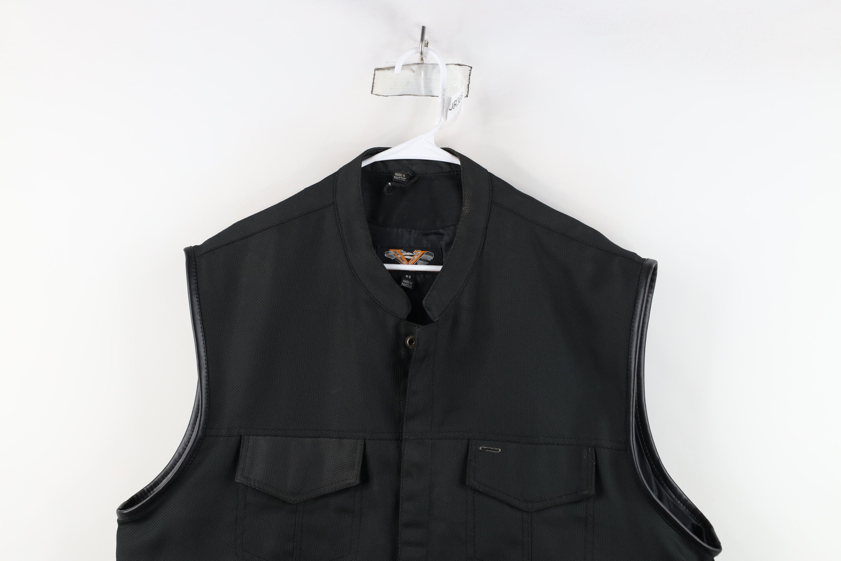 Vintage Vintage Vance Leathers Leather Trim Motorcycle Riding Vest Size US XXL / EU 58 / 5 - 2 Thumbnail